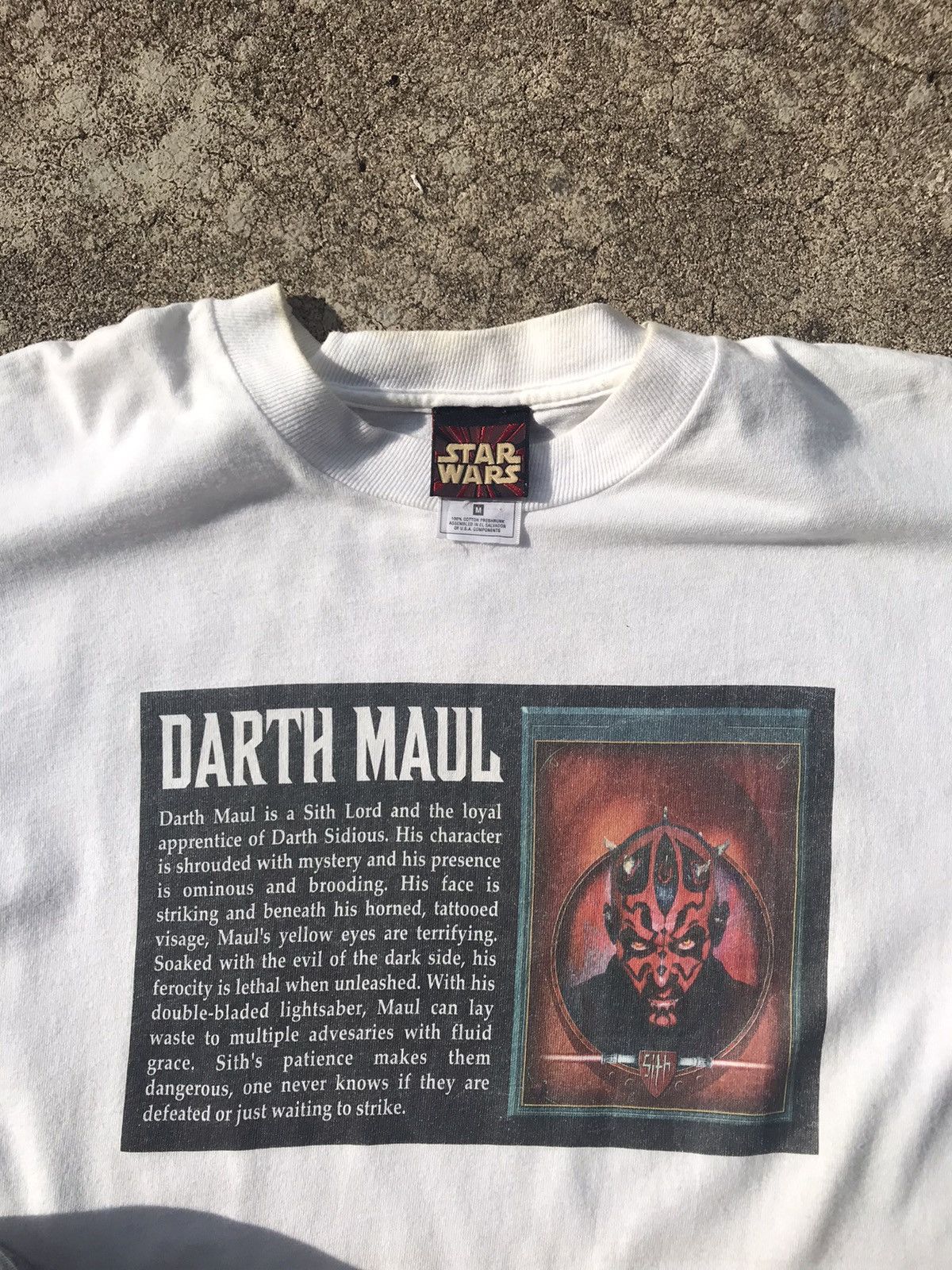 Star Wars VINTAGE DARTH MAUL STAR WARS EPISODE 1 MOVIE TSHIRT Size US M / EU 48-50 / 2 - 2 Thumbnail