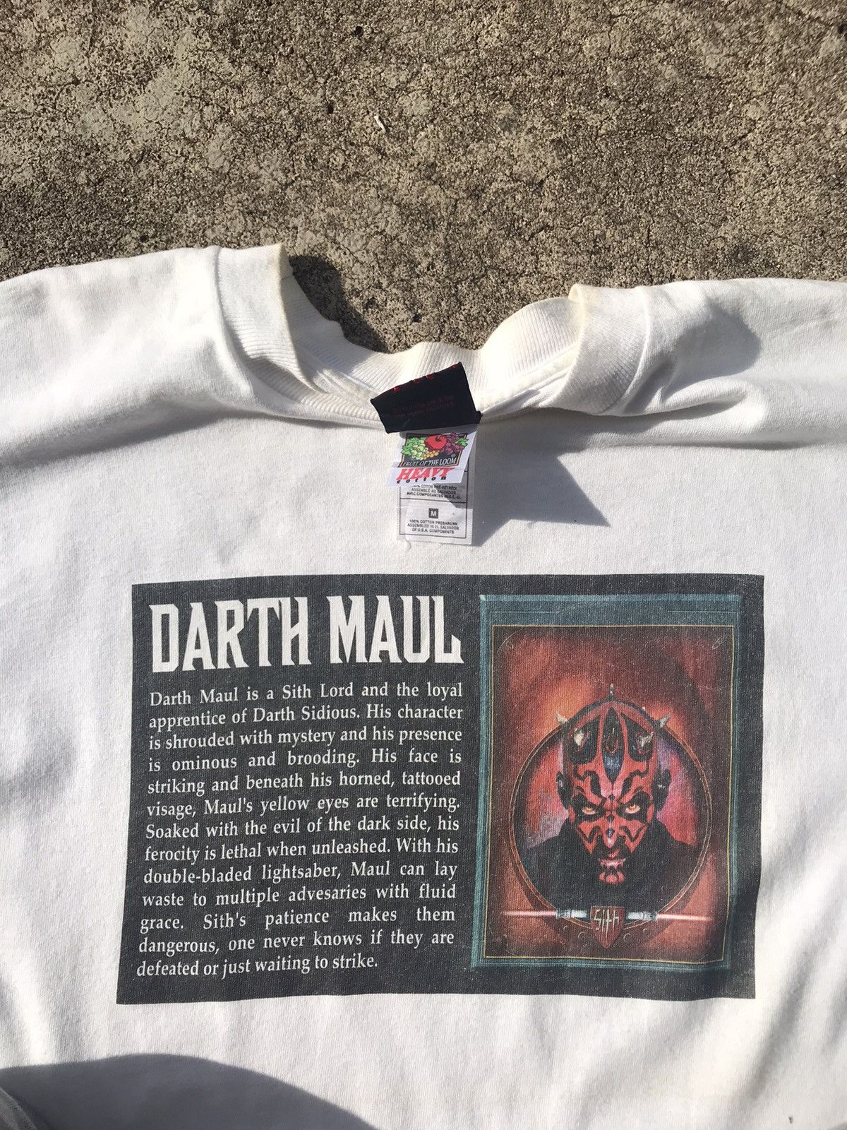 Star Wars VINTAGE DARTH MAUL STAR WARS EPISODE 1 MOVIE TSHIRT Size US M / EU 48-50 / 2 - 3 Thumbnail
