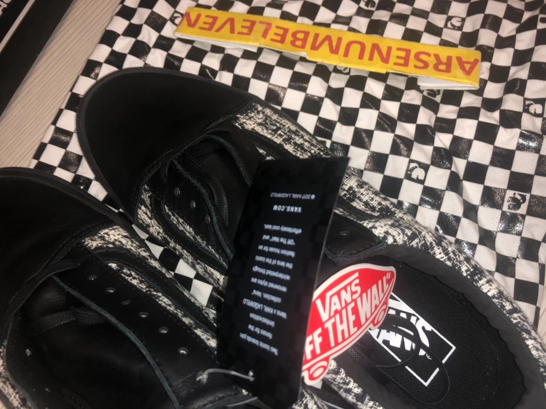 Karl Lagerfeld Vans Vans x Karl Lagerfeld old skool new US10 black white Chanel Grailed