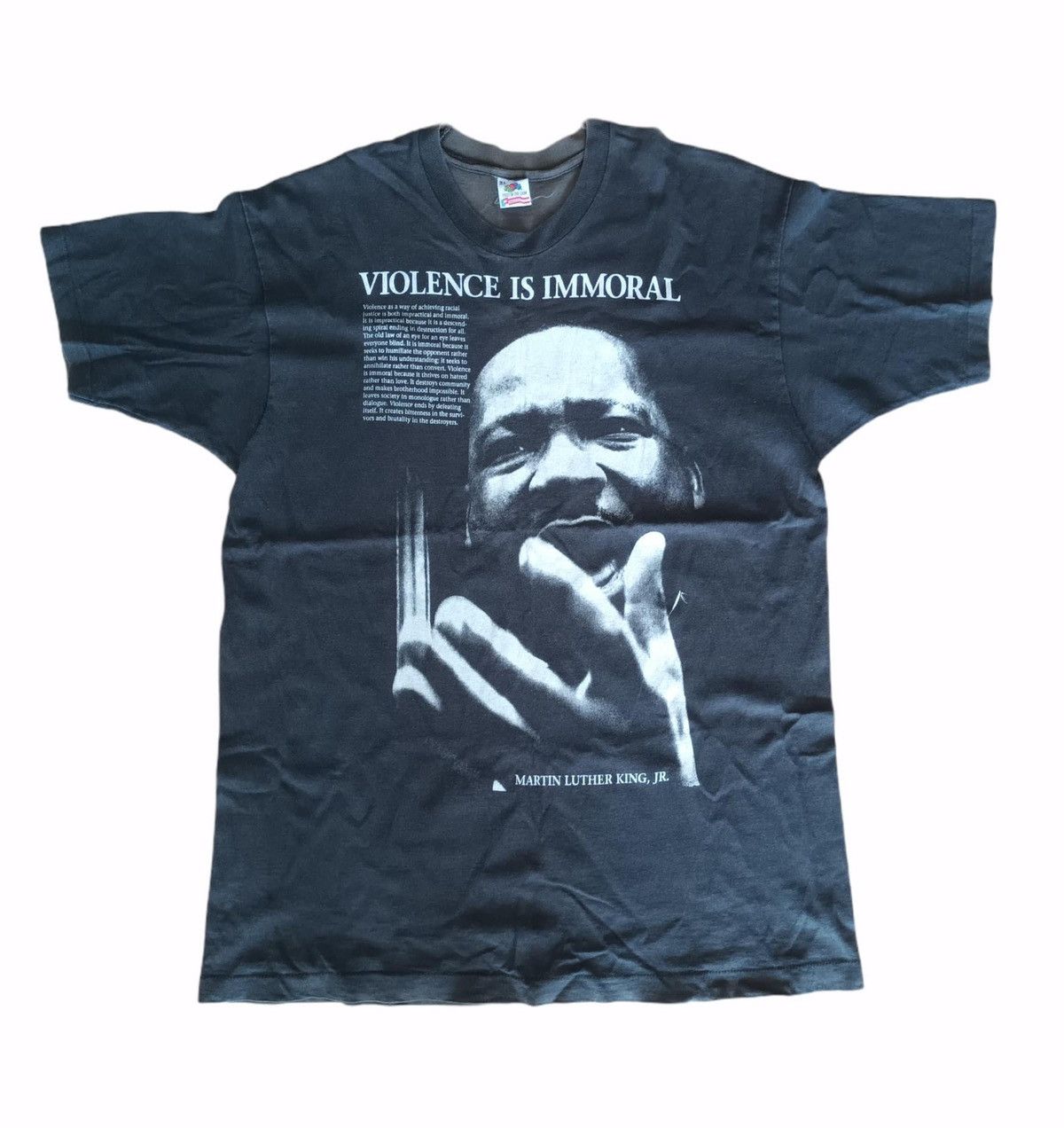 Vintage Vintage 90s Martin Luther King Jr As Worn By Axl Rose Size US XL / EU 56 / 4 - 2 Thumbnail