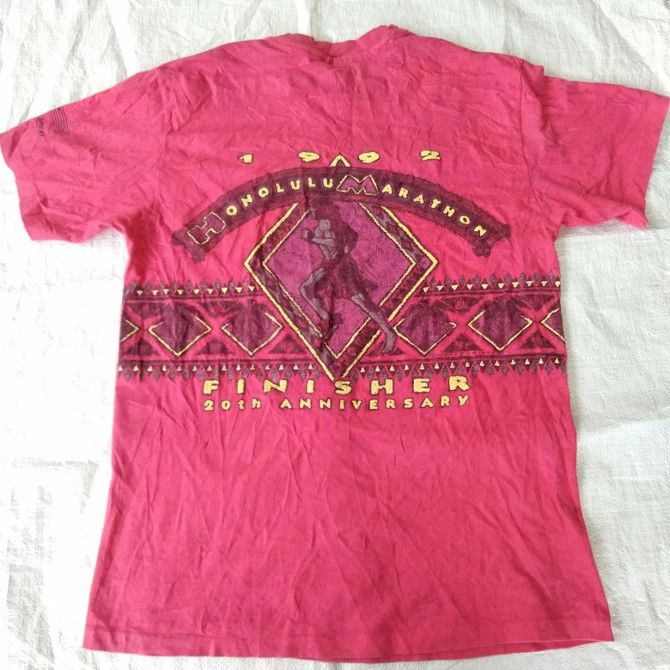 Vintage Send me offer ! Vtg 90s Honolulu Marathon 20th Anniversary Size US M / EU 48-50 / 2 - 2 Thumbnail