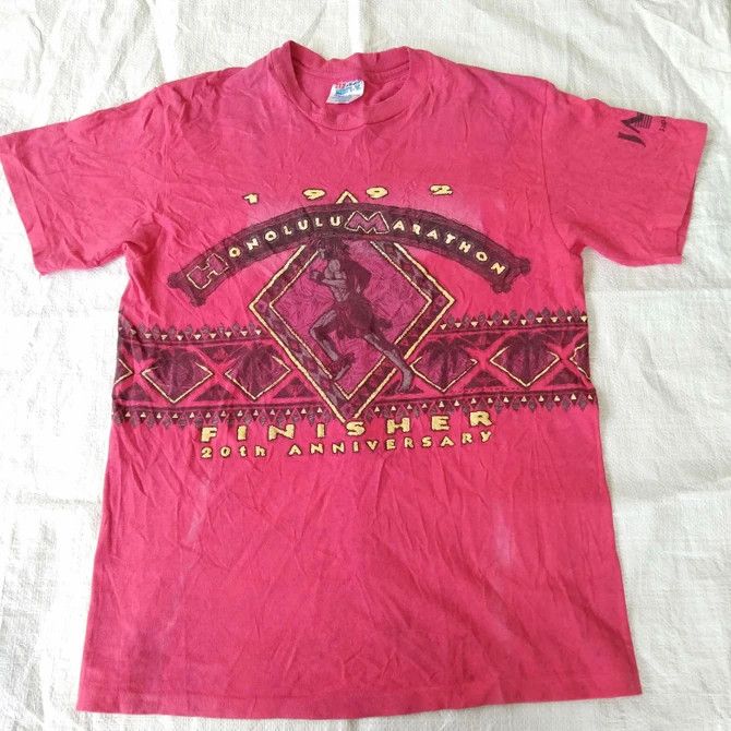 Vintage Send me offer ! Vtg 90s Honolulu Marathon 20th Anniversary Size US M / EU 48-50 / 2 - 1 Thumbnail