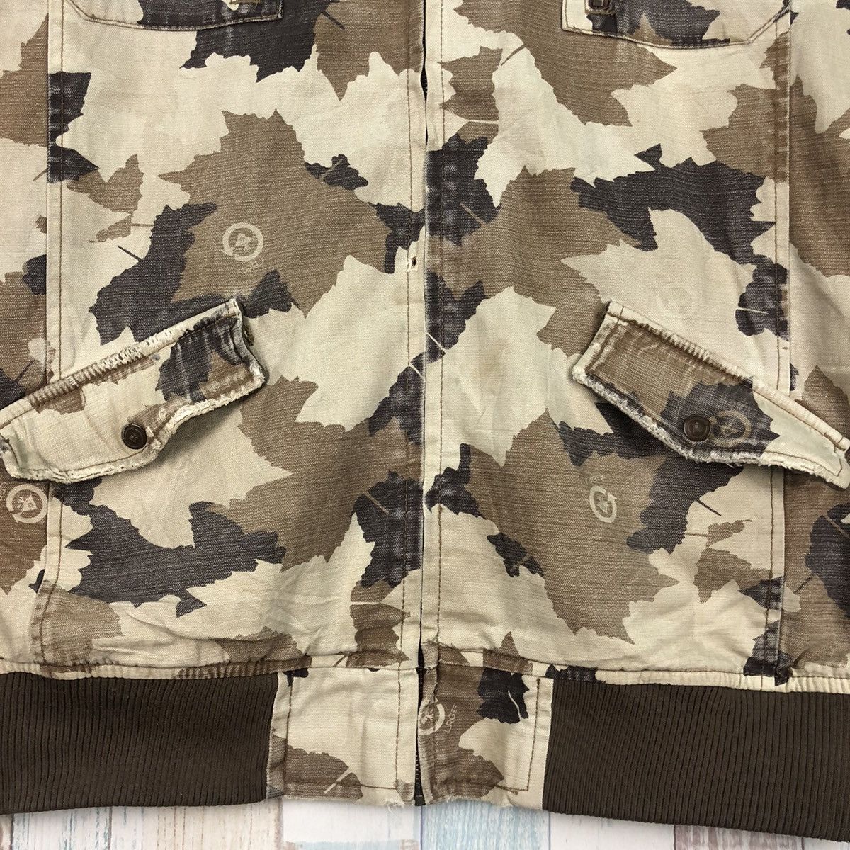 Vintage Vintage Roots and Equipment Camouflage Jacket Size US XXL / EU 58 / 5 - 7 Thumbnail