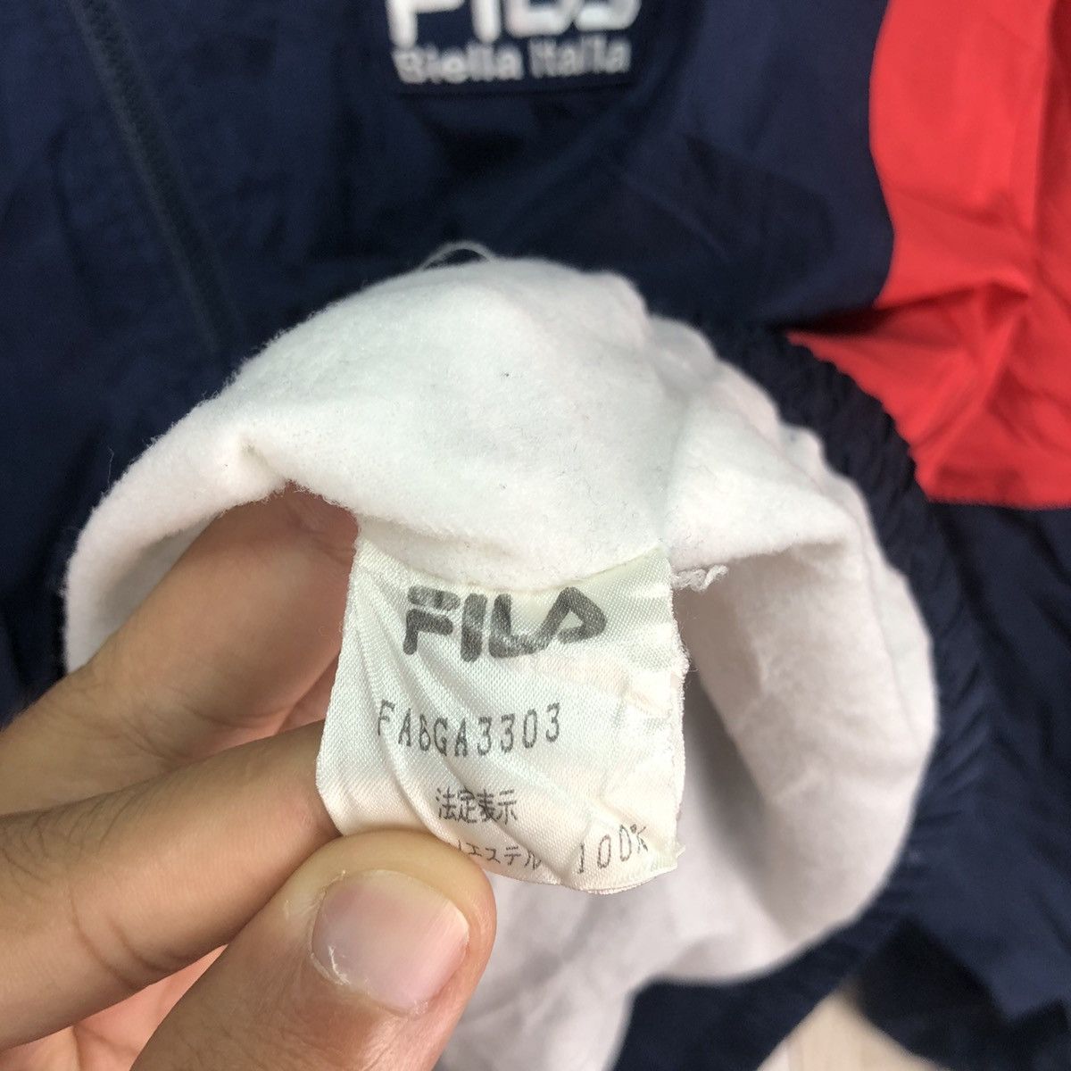 Fila × Vintage Vintage Fila Biela Italia Embroidery Logo Windbreaker Size US XL / EU 56 / 4 - 8 Thumbnail