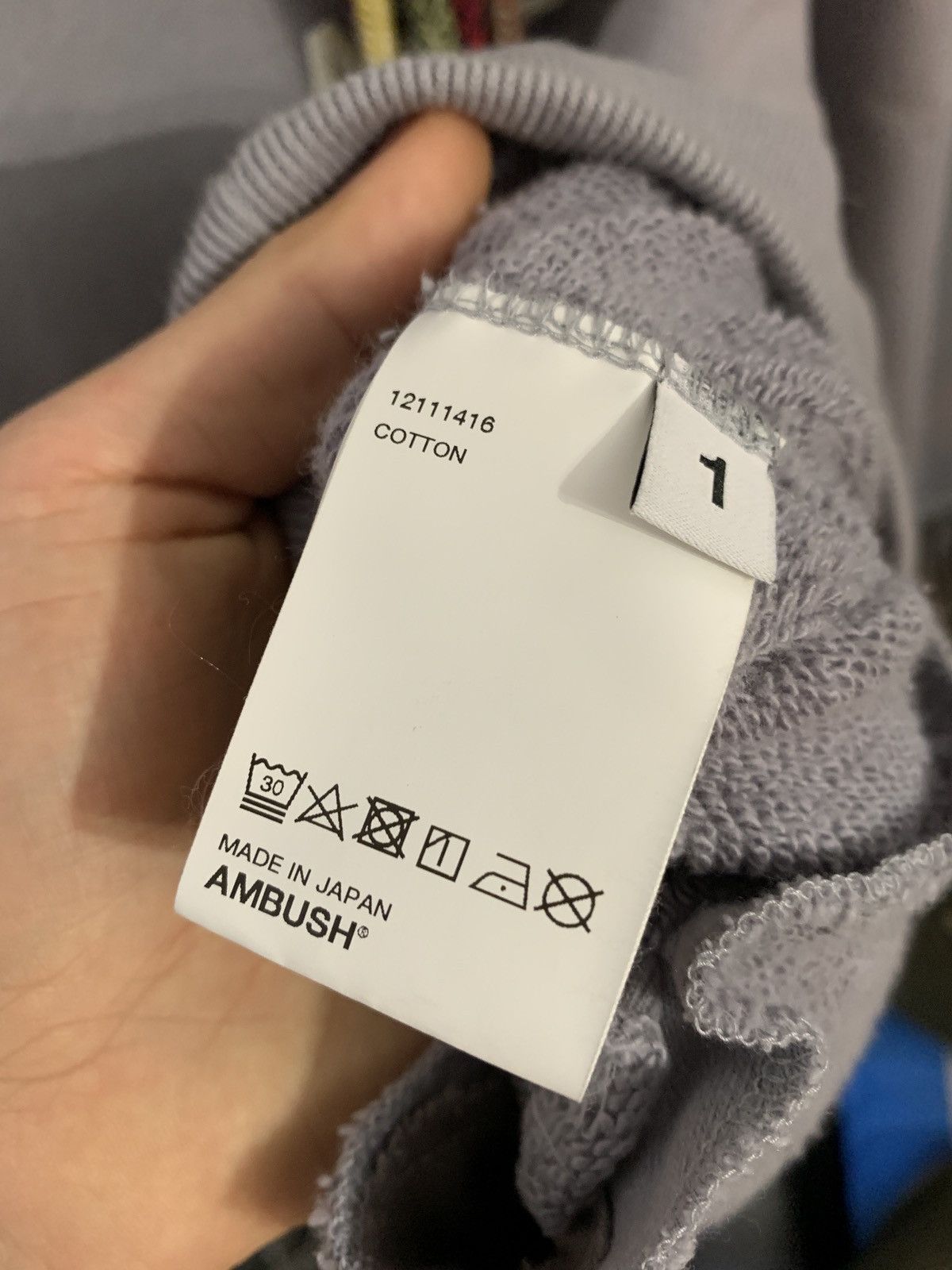 Ambush Design AMBUSH Multicord String Logo Hoodie Grey/Blue Multi-cord Size US M / EU 48-50 / 2 - 12 Thumbnail