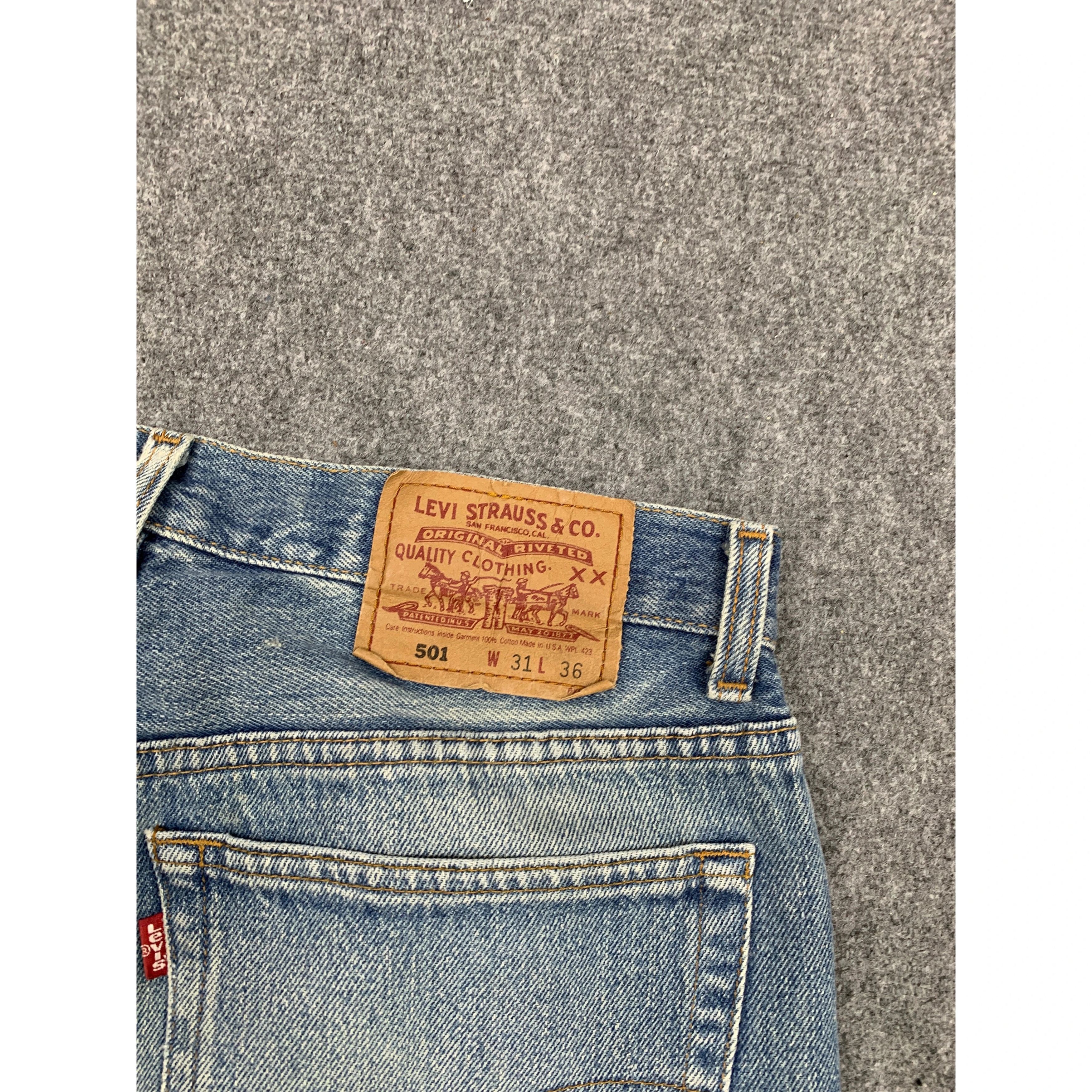 Levi's Vintage Levis 501 Sun Faded Jeans Size US 30 / EU 46 - 7 Thumbnail