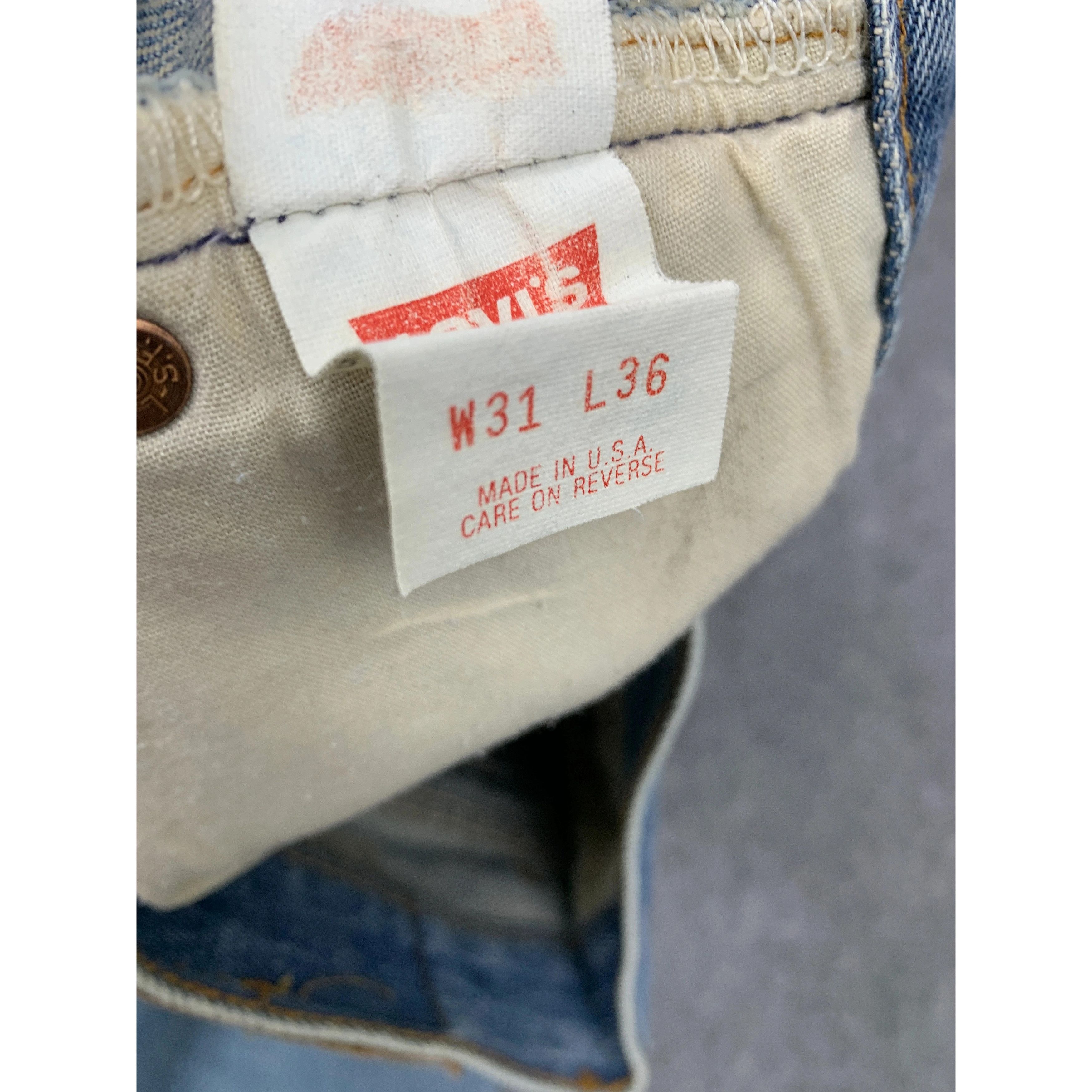 Levi's Vintage Levis 501 Sun Faded Jeans Size US 30 / EU 46 - 10 Thumbnail