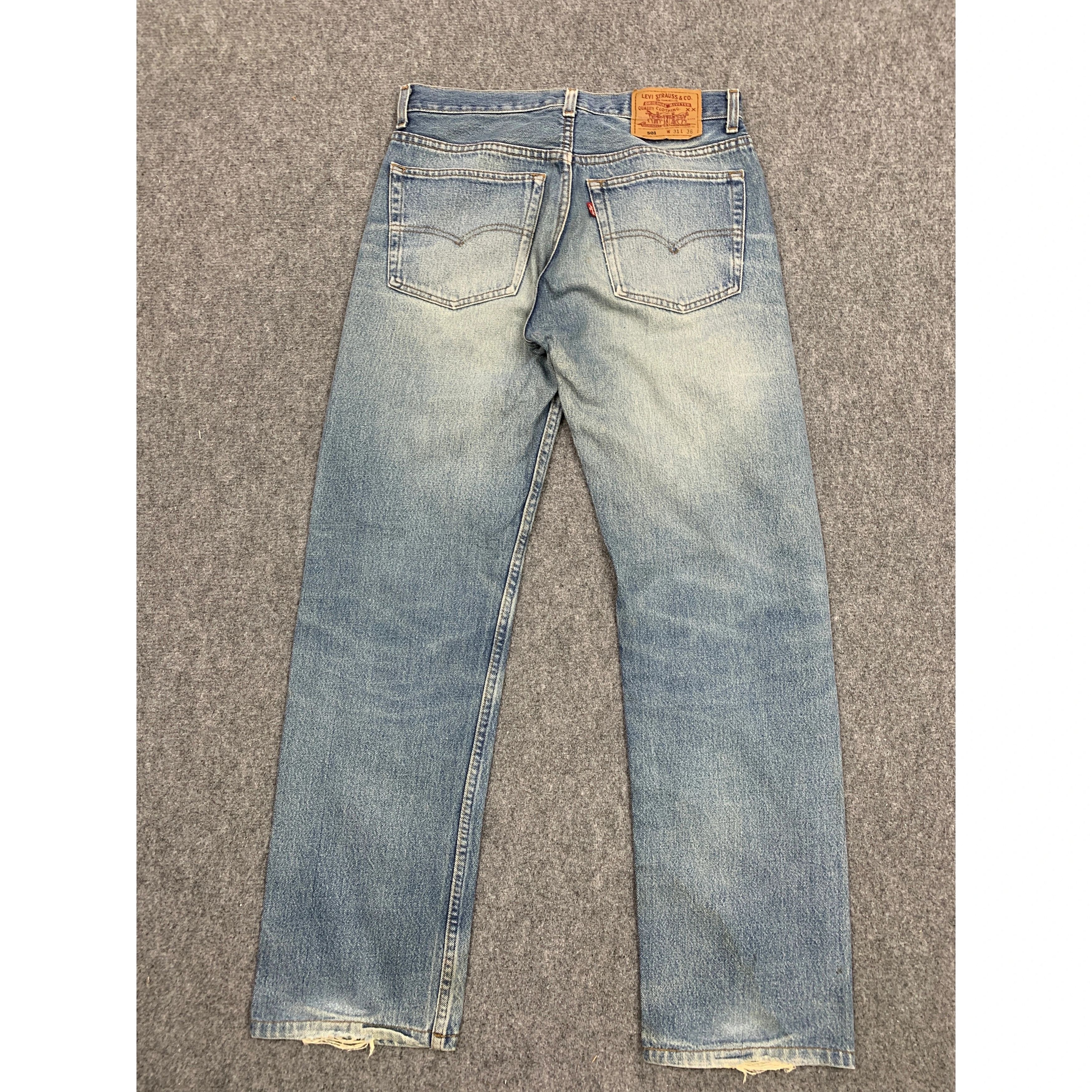 Levi's Vintage Levis 501 Sun Faded Jeans Size US 30 / EU 46 - 2 Thumbnail