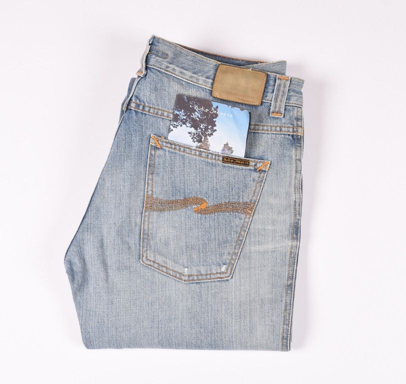 29872 Nudie Jeans Slim Jim Sunny Used Jeans in size 34/34