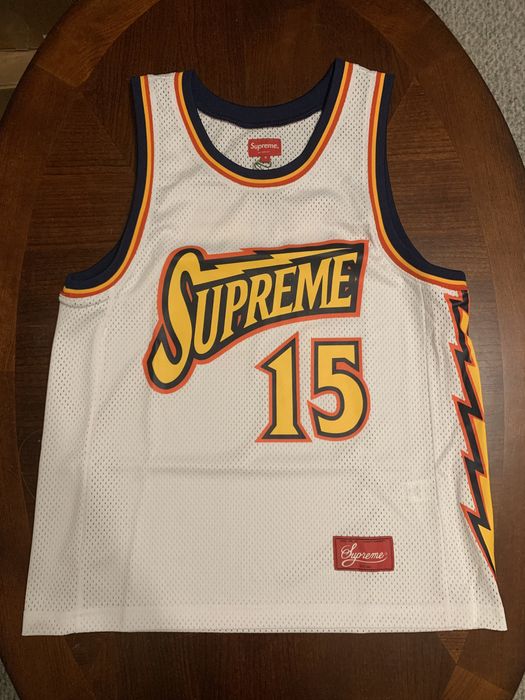 Supreme Bolt Basketball Jersey | Grailed