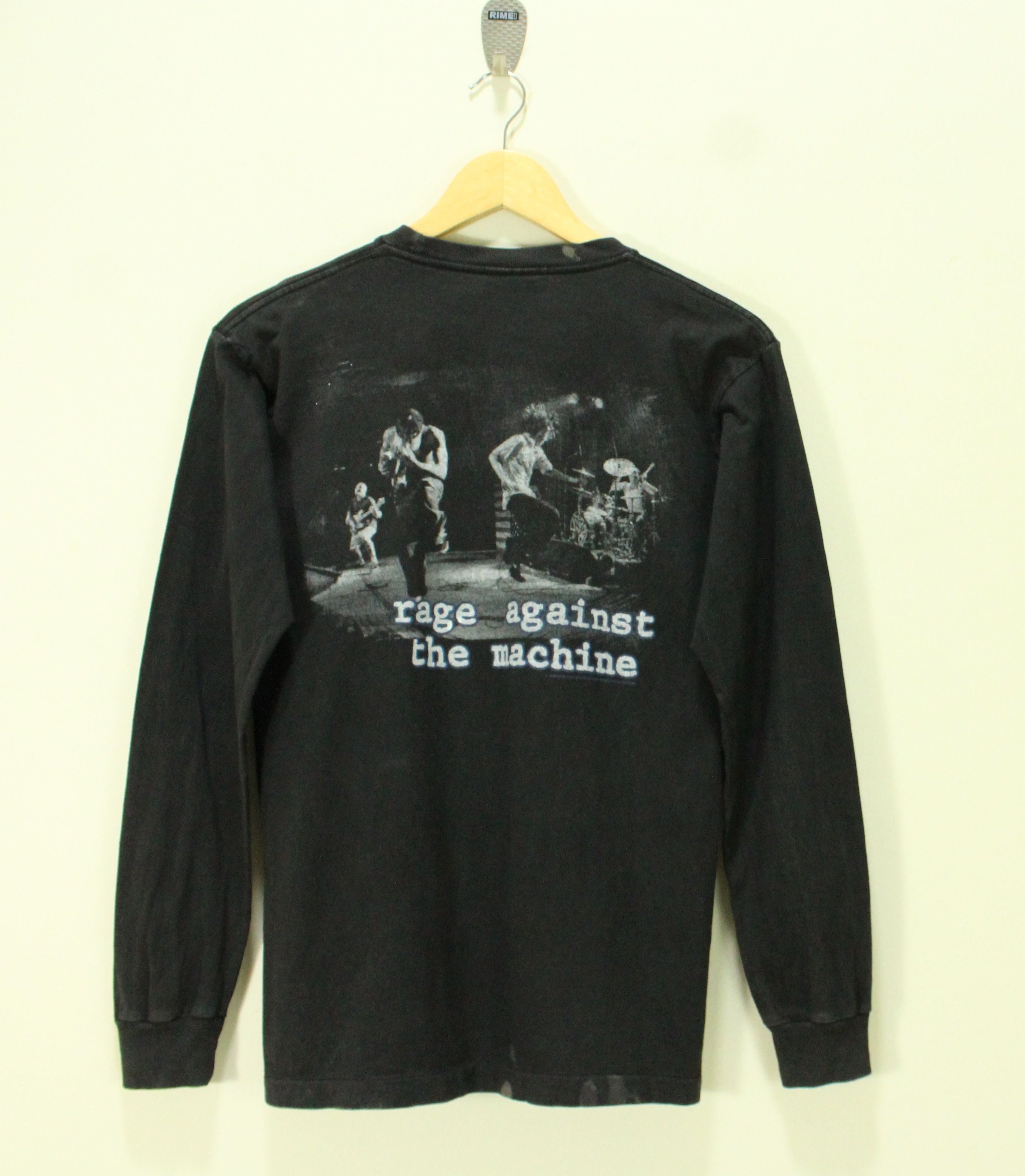 Band Tees × Vintage Vintage RAGE AGAINST THE MACHINE T Shirt Long Sleeve Size US S / EU 44-46 / 1 - 2 Thumbnail