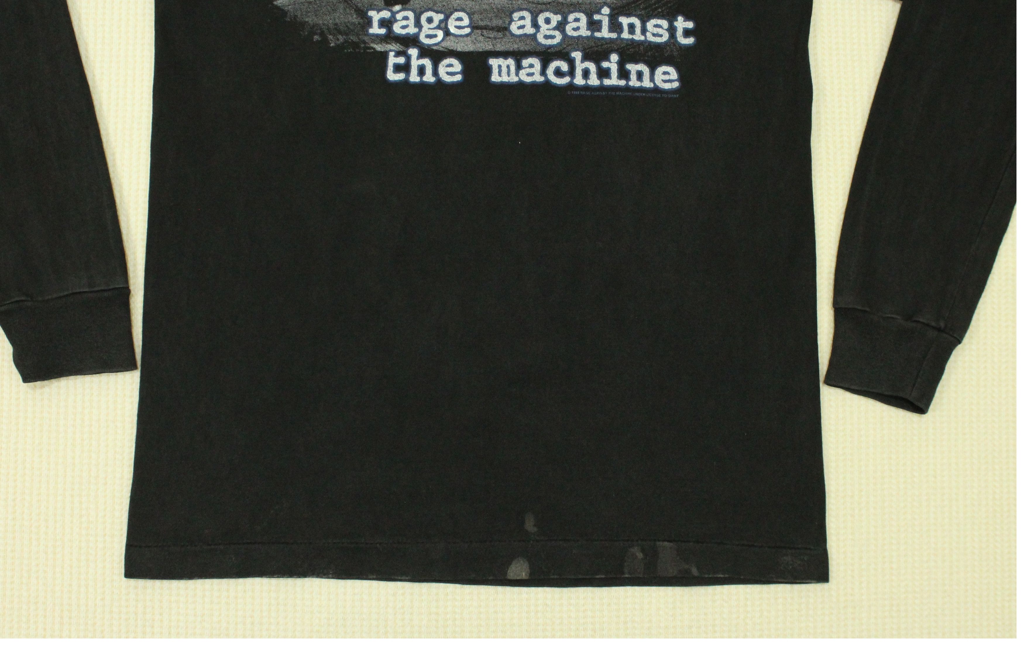 Band Tees × Vintage Vintage RAGE AGAINST THE MACHINE T Shirt Long Sleeve Size US S / EU 44-46 / 1 - 10 Thumbnail