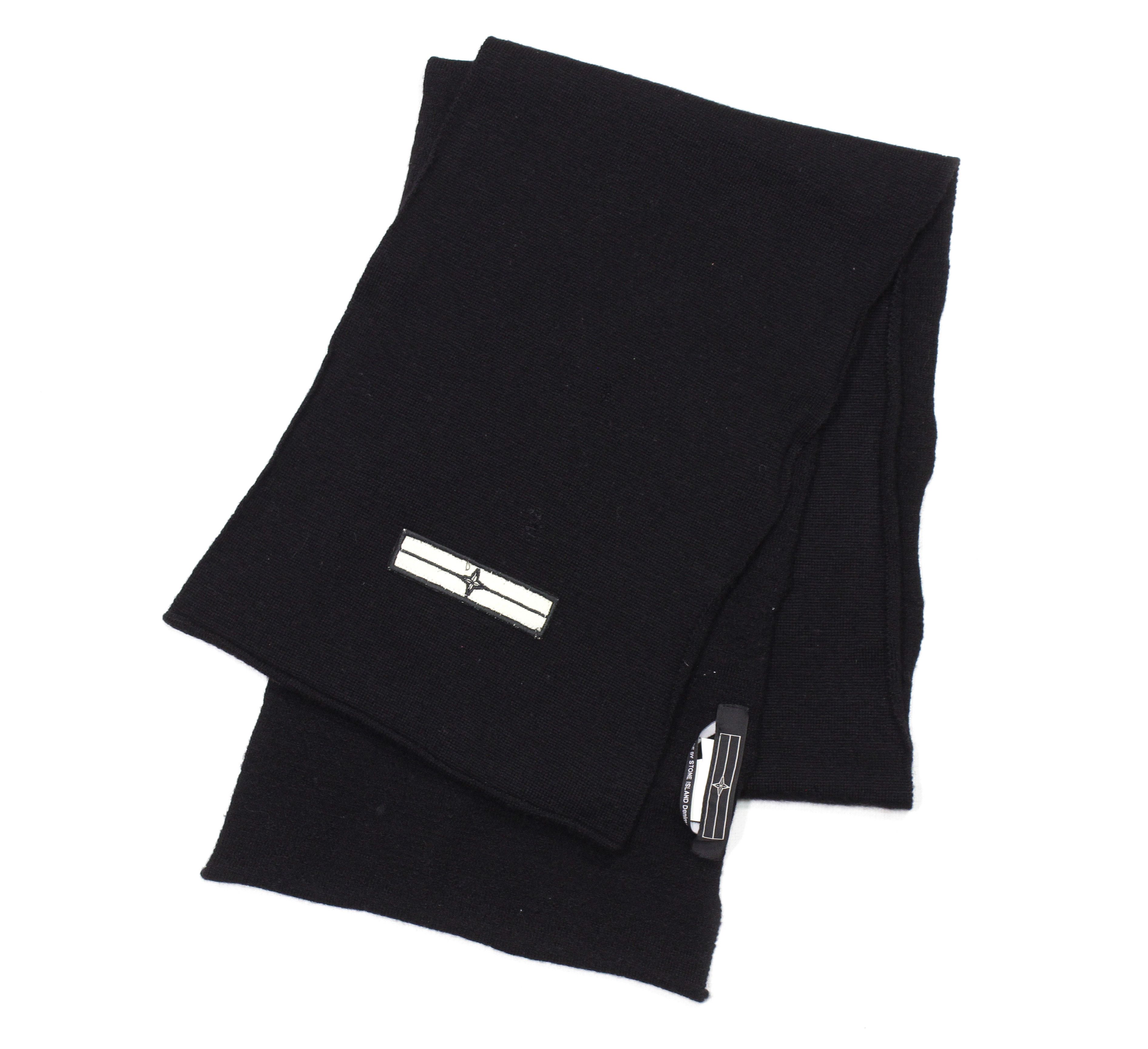 Stone Island 00S Logo Wool Scarf Vintage Massimo Osti Era Size ONE SIZE - 1 Thumbnail