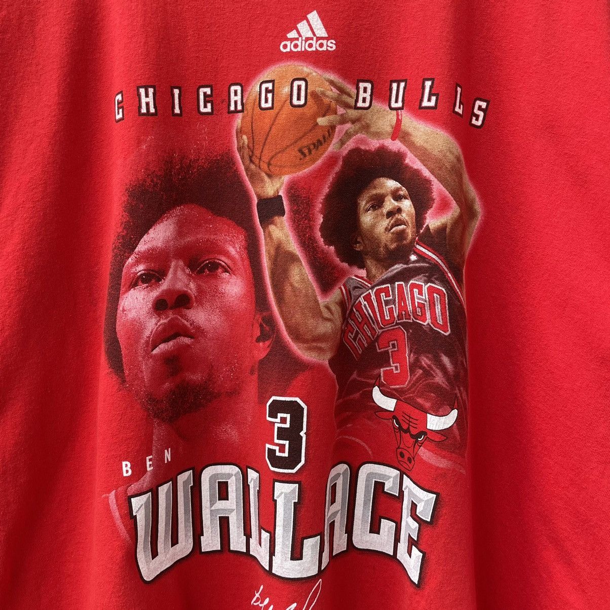 NBA Vintage Ben Wallace Chicago Bulls Tee Shirt Size US XXL / EU 58 / 5 - 2 Thumbnail