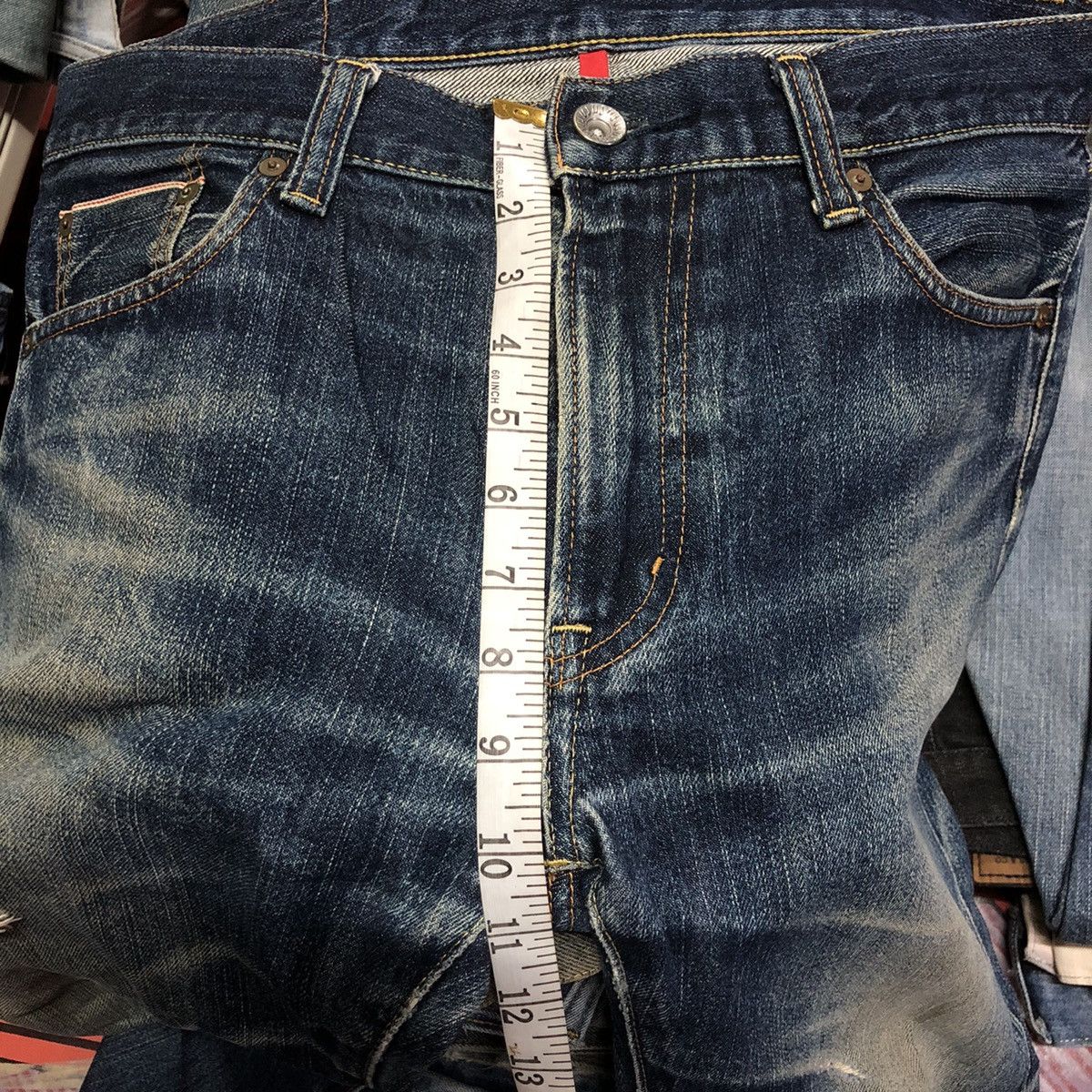 Japanese Brand × Uniqlo DENIM UJ UNIQLO SELVEDGE DISTRESSED Size US 34 / EU 50 - 14 Thumbnail