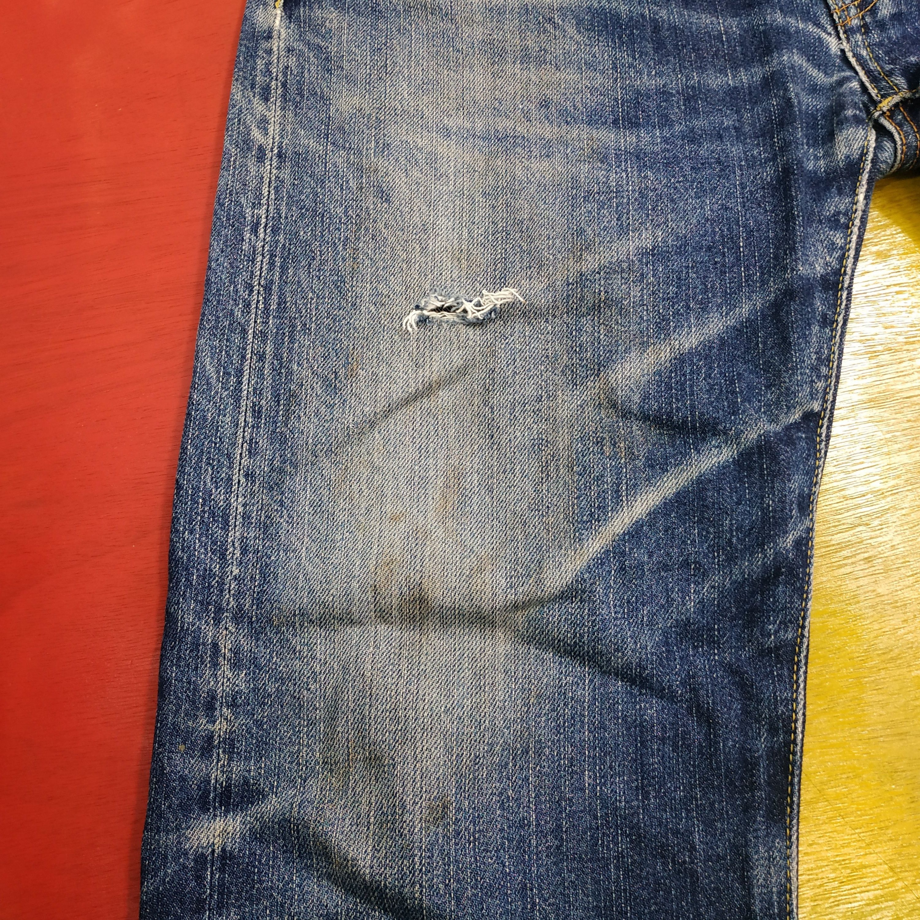 Japanese Brand × Uniqlo DENIM UJ UNIQLO SELVEDGE DISTRESSED Size US 34 / EU 50 - 4 Thumbnail