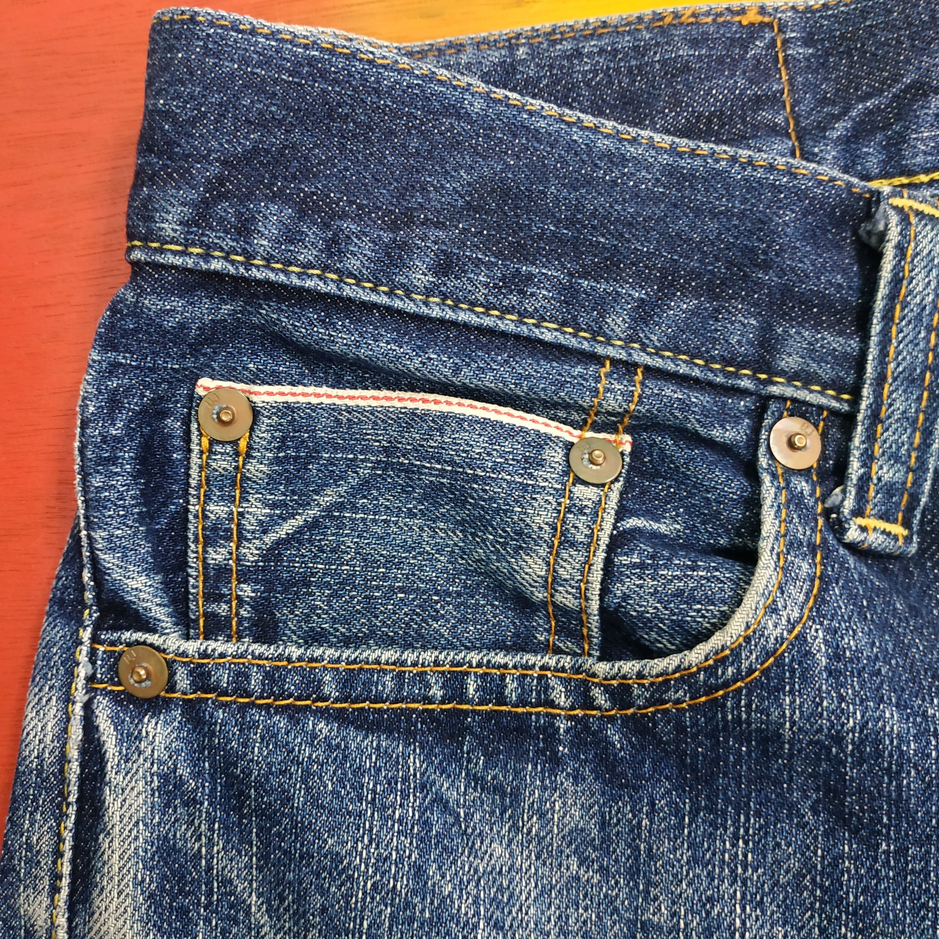 Japanese Brand × Uniqlo DENIM UJ UNIQLO SELVEDGE DISTRESSED Size US 34 / EU 50 - 5 Thumbnail