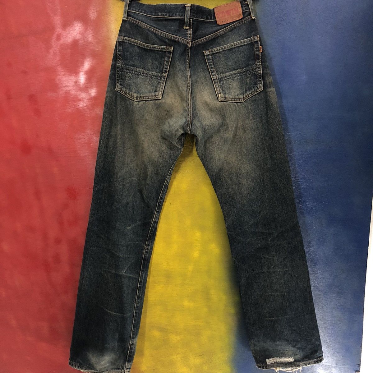 Edwin × Japanese Brand × Vintage VINTAGE DENIM SELVEDGE EDWIN 505x DISTRESSED Size US 30 / EU 46 - 10 Thumbnail