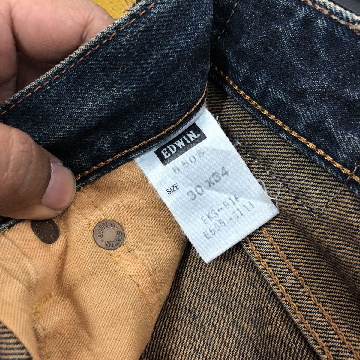 Edwin × Japanese Brand × Vintage VINTAGE DENIM SELVEDGE EDWIN 505x DISTRESSED Size US 30 / EU 46 - 8 Thumbnail