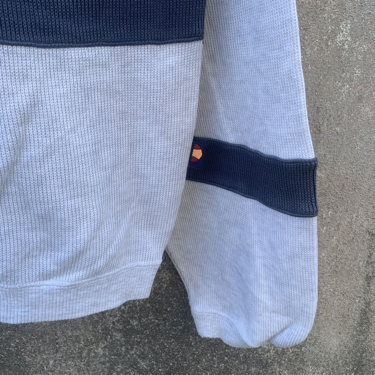 Ellesse × Vintage 1990s Ellesse Distressed Crewneck Spell Out Pullover Size US L / EU 52-54 / 3 - 6 Thumbnail