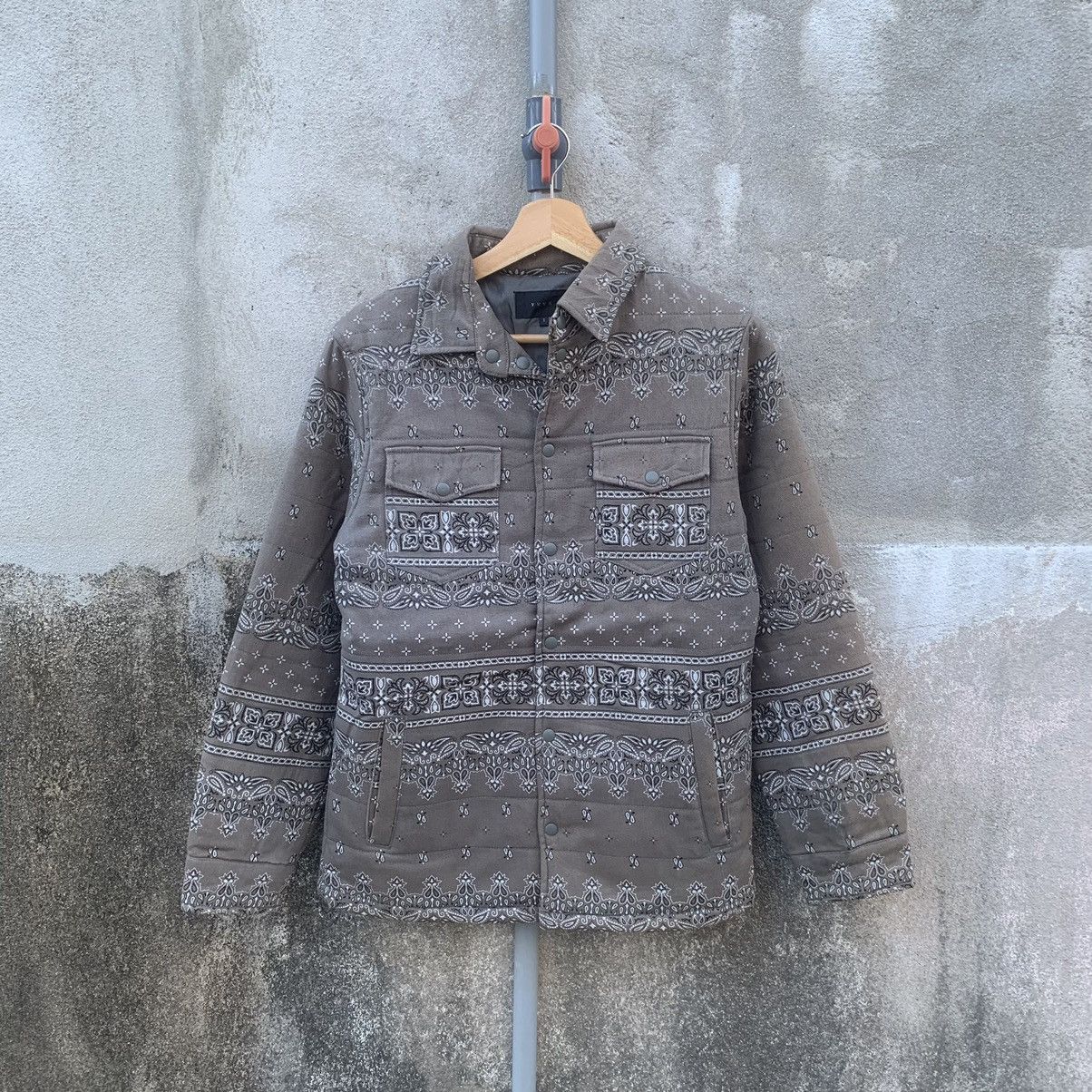 Japanese Brand Paisley Pattern Snap Button Jacket Like Visvim Size US S / EU 44-46 / 1 - 1 Thumbnail