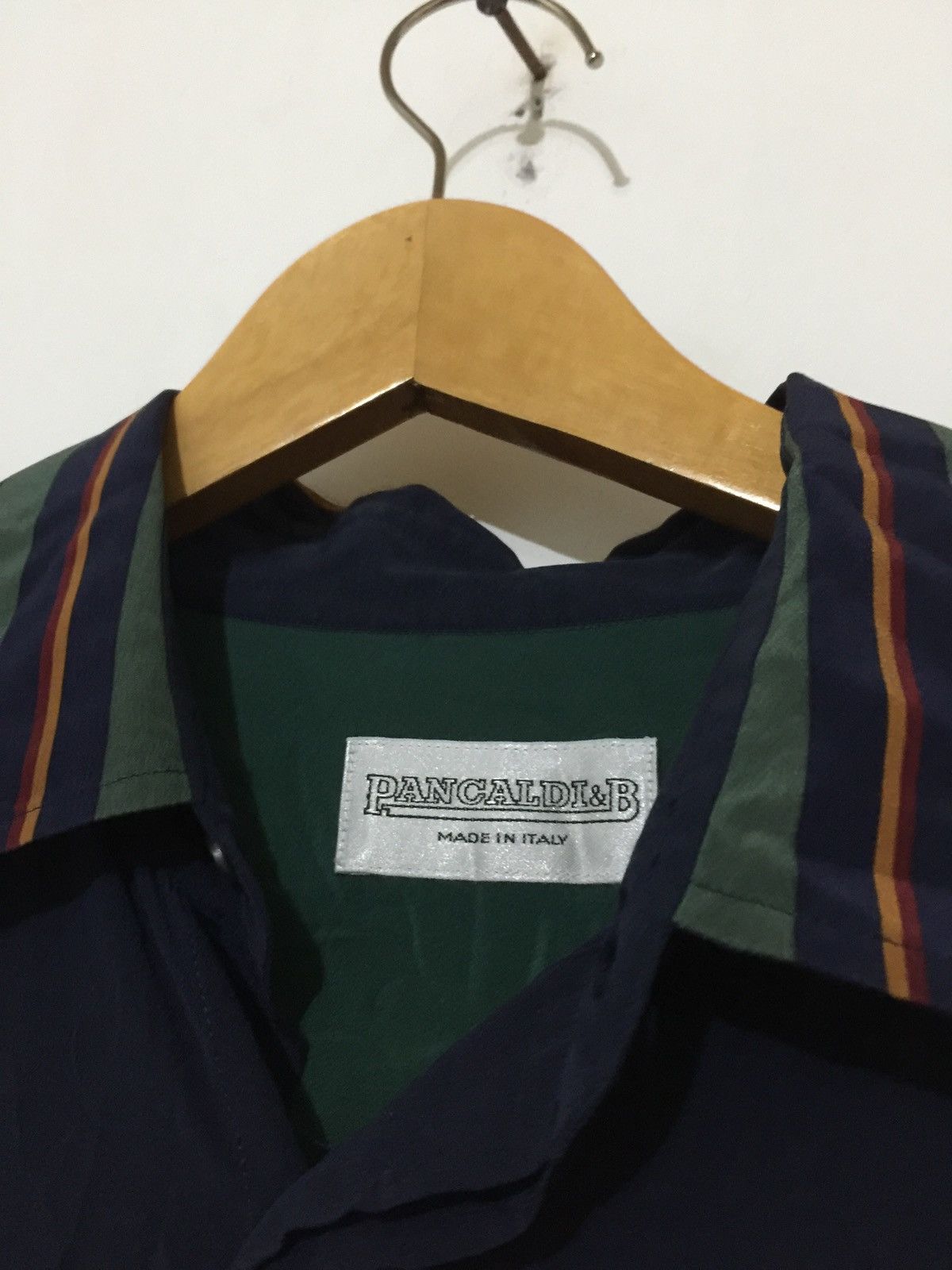 Vintage × Vitaliano VINTAGE PANCALDI&B SILK SHIRT Size US L / EU 52-54 / 3 - 3 Thumbnail