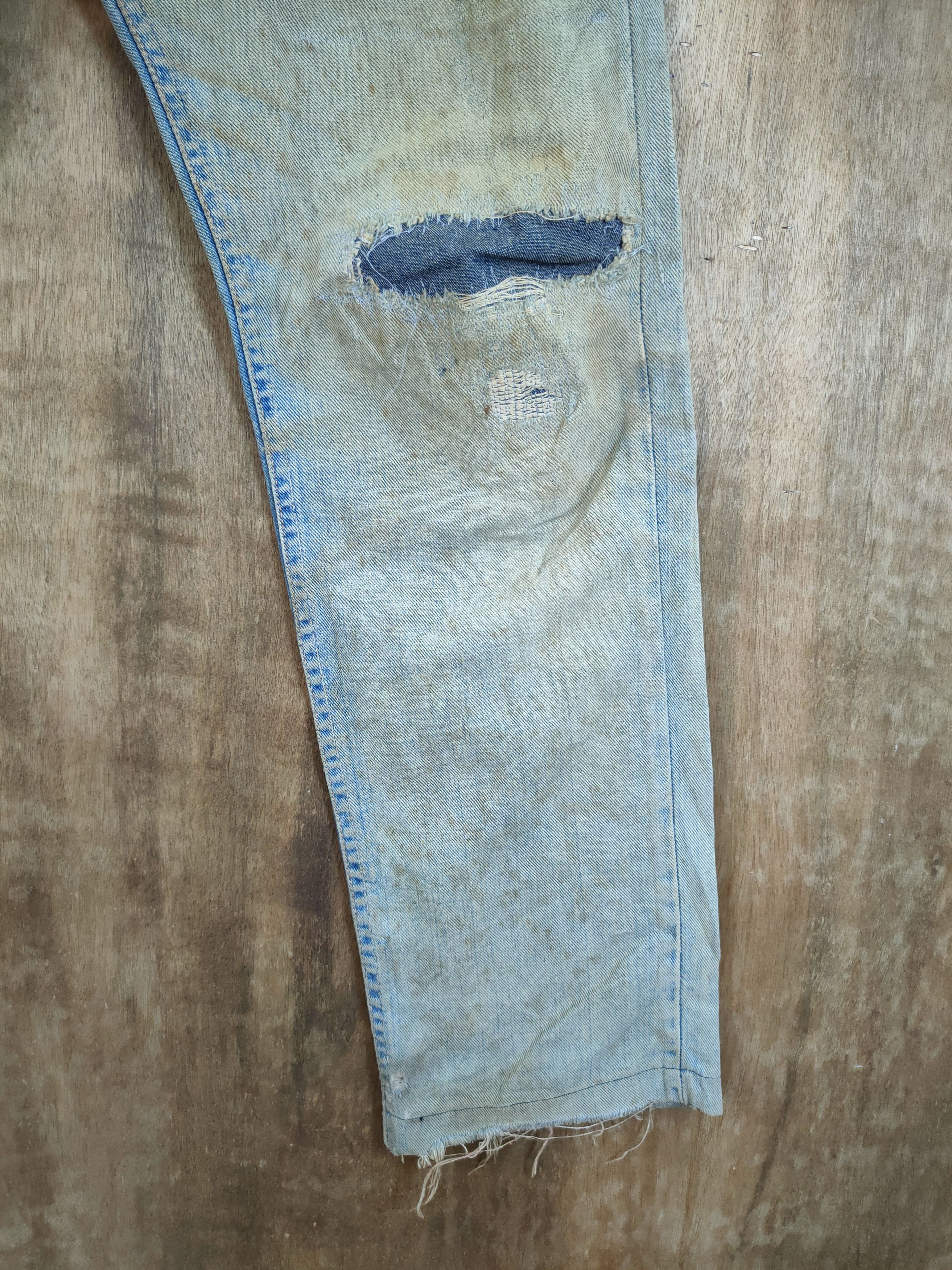 Lee Lee Vintage dirty distressed like kurt cobain denim #46-694 Size US 32 / EU 48 - 2 Thumbnail