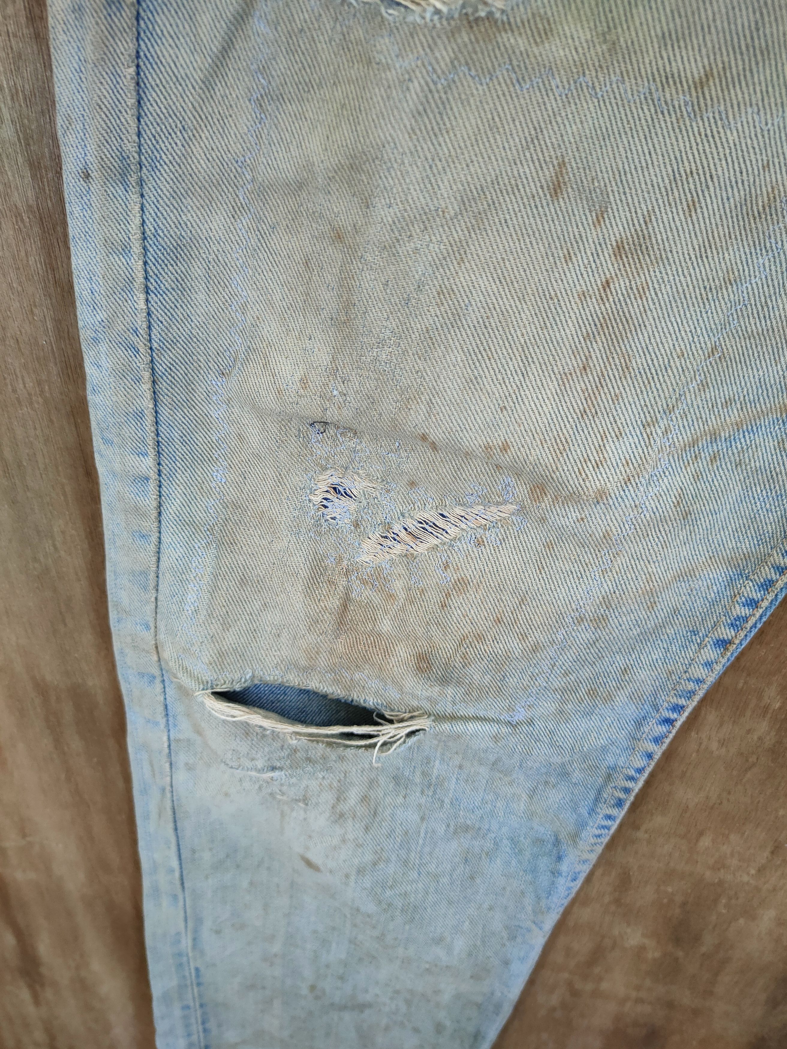 Lee Lee Vintage dirty distressed like kurt cobain denim #46-694 Size US 32 / EU 48 - 5 Thumbnail