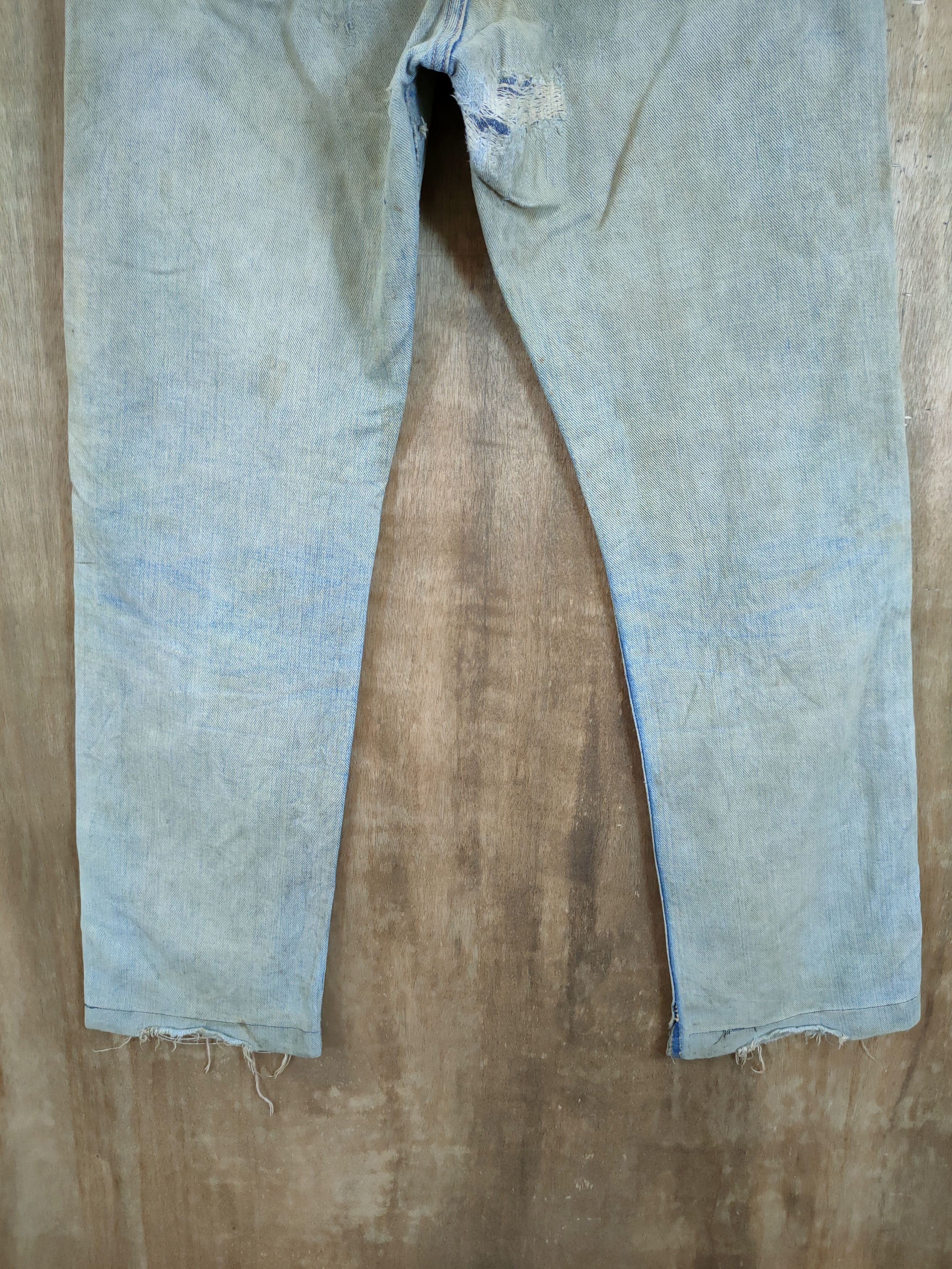 Lee Lee Vintage dirty distressed like kurt cobain denim #46-694 Size US 32 / EU 48 - 9 Thumbnail