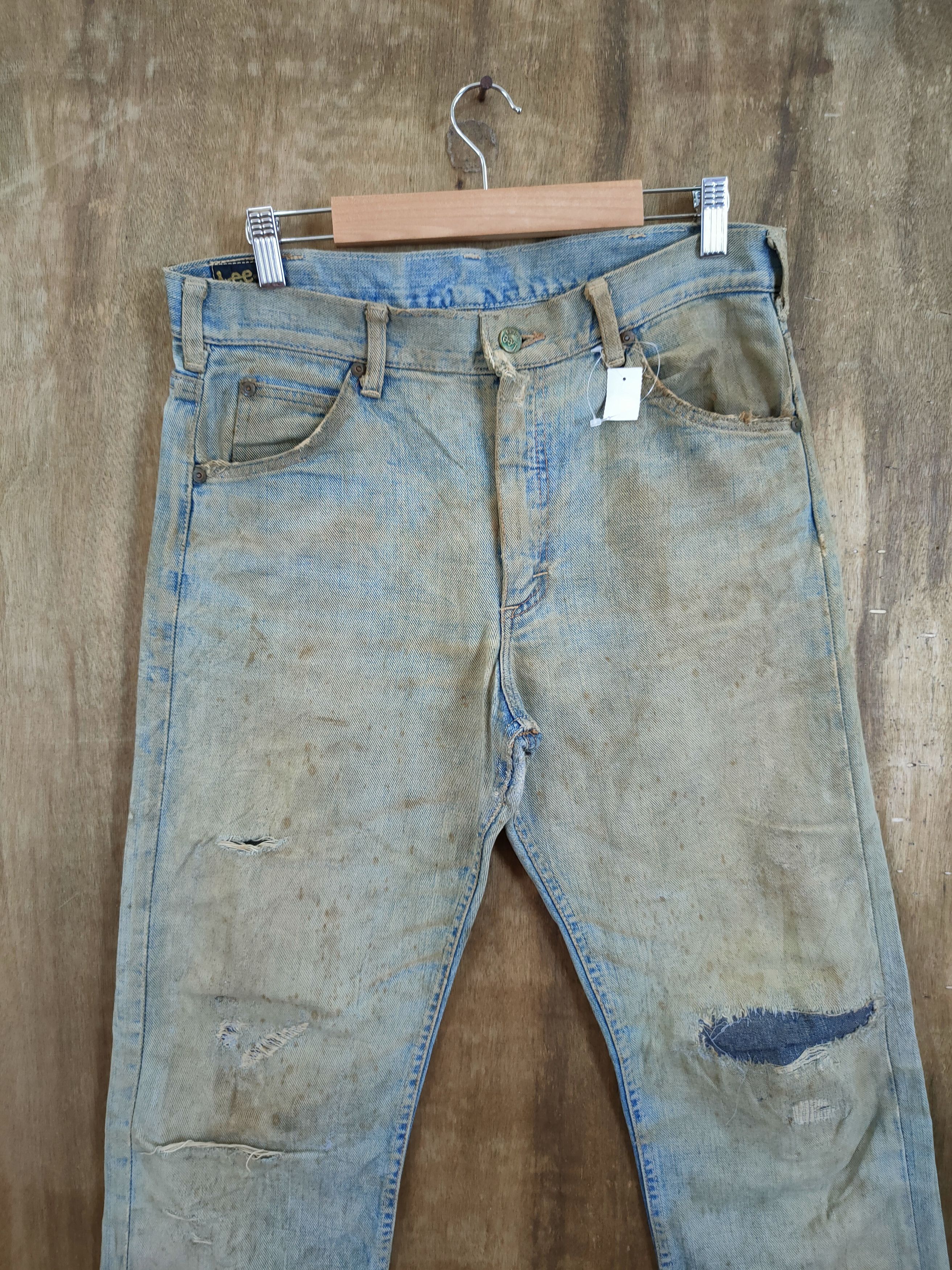 Lee Lee Vintage dirty distressed like kurt cobain denim #46-694 Size US 32 / EU 48 - 4 Thumbnail