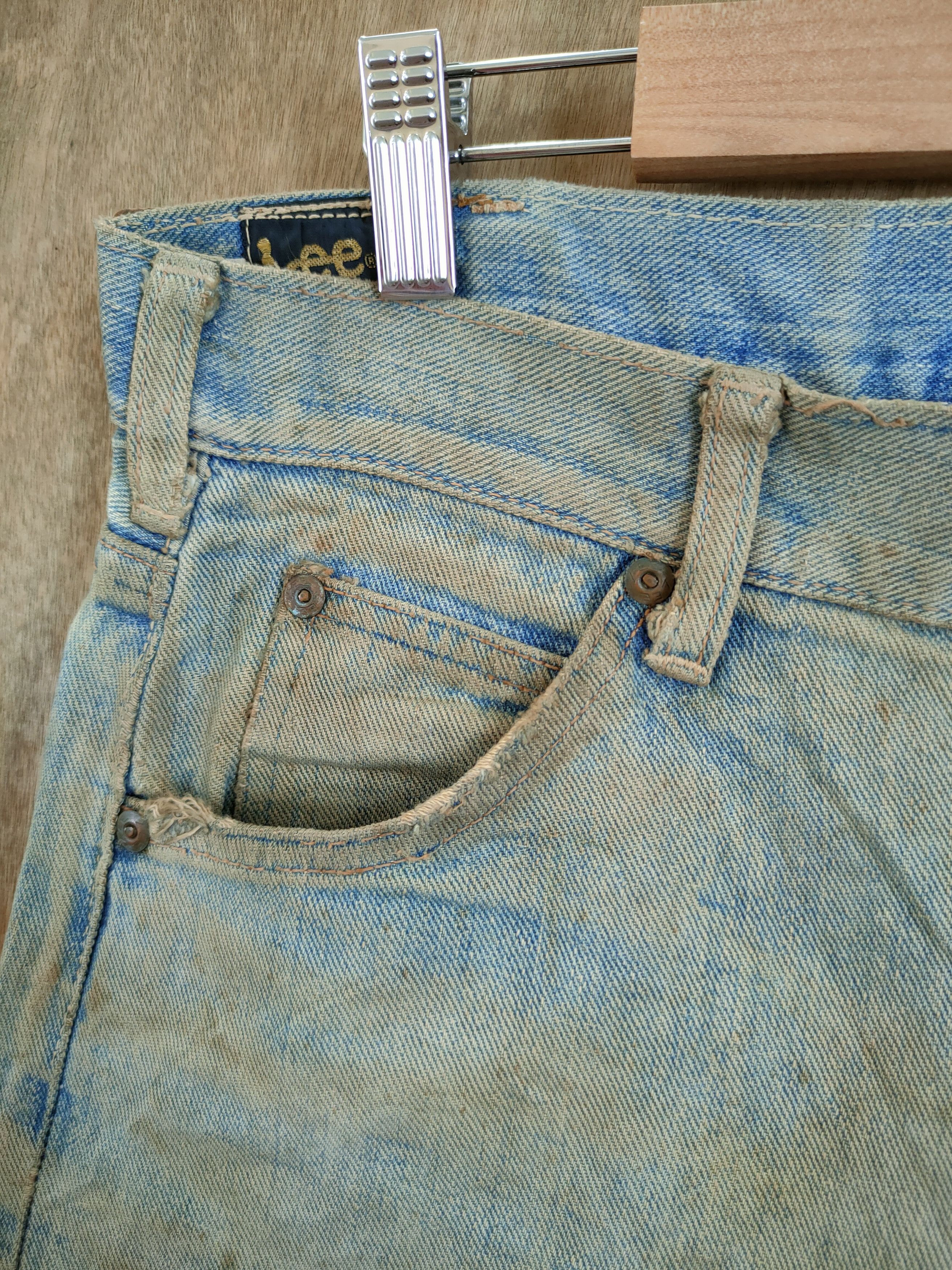 Lee Lee Vintage dirty distressed like kurt cobain denim #46-694 Size US 32 / EU 48 - 7 Thumbnail