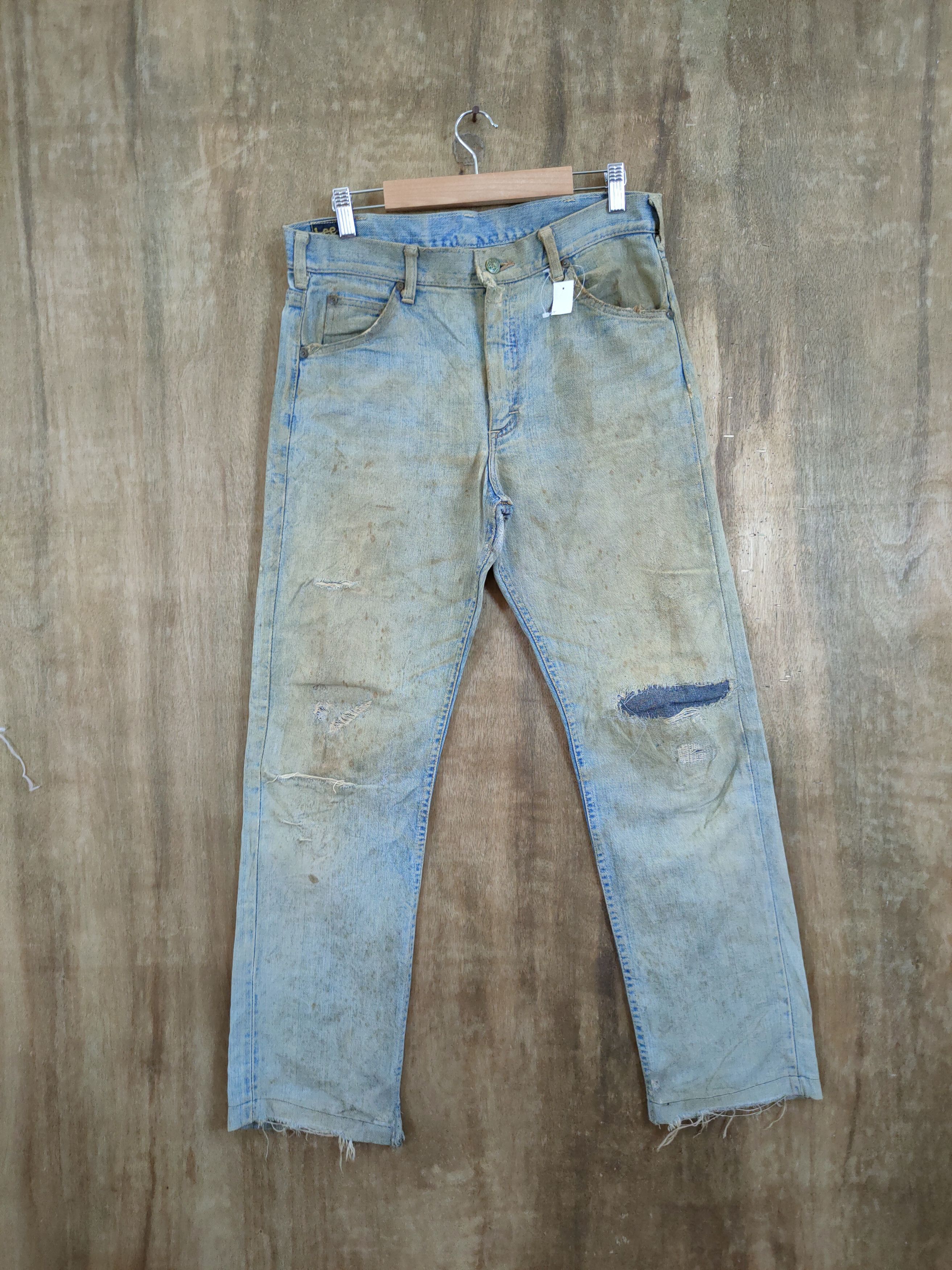 Lee Lee Vintage dirty distressed like kurt cobain denim #46-694 Size US 32 / EU 48 - 1 Thumbnail