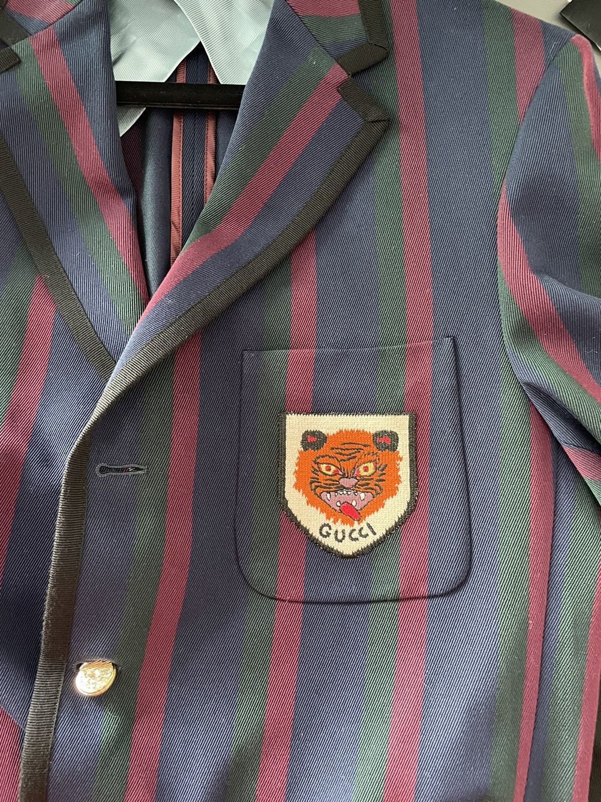 Gucci $3,300 Value Super Runway Limited Edition Tiger Logo Blazer Size 50R - 8 Thumbnail