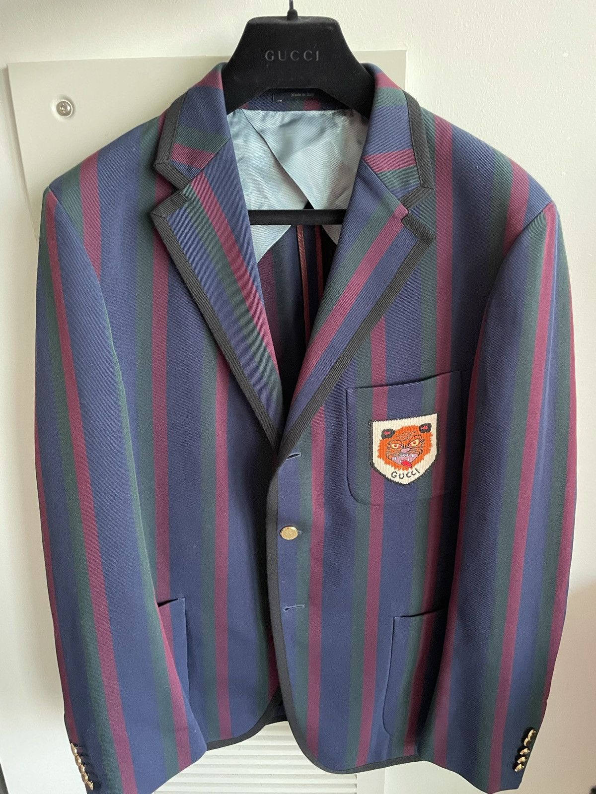 Gucci $3,300 Value Super Runway Limited Edition Tiger Logo Blazer Size 50R - 19 Thumbnail