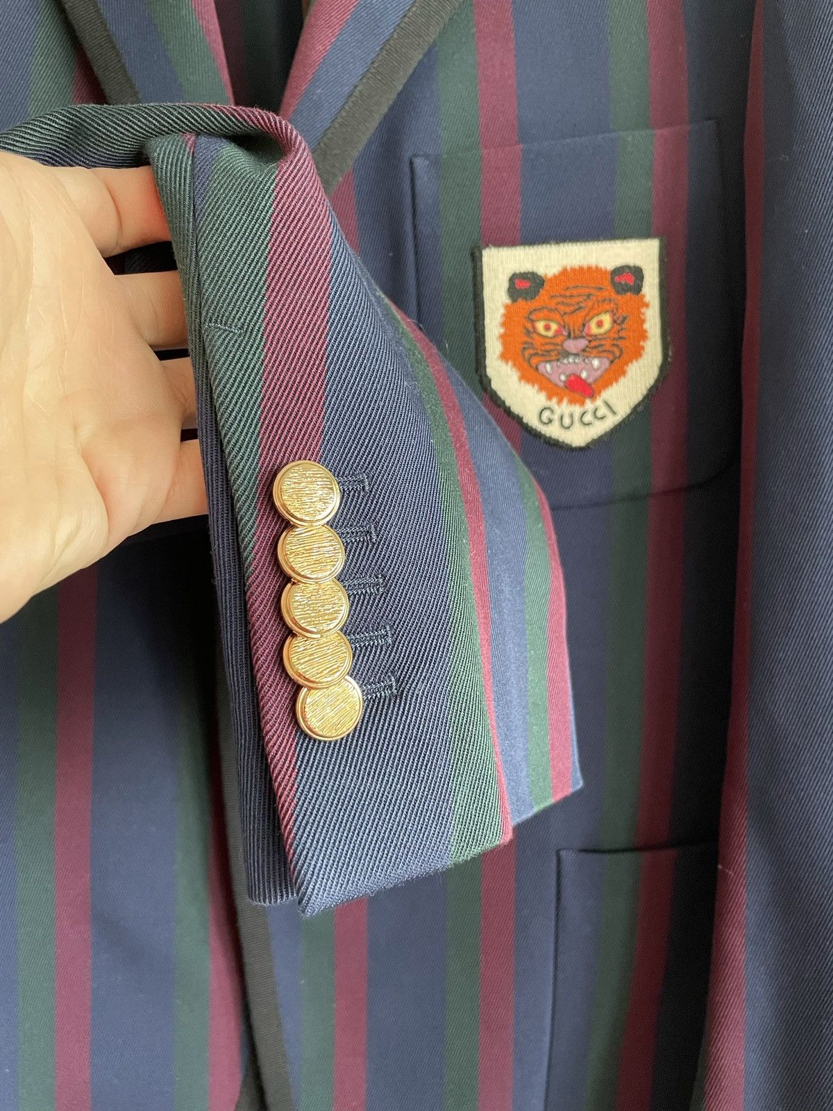 Gucci $3,300 Value Super Runway Limited Edition Tiger Logo Blazer Size 50R - 14 Thumbnail