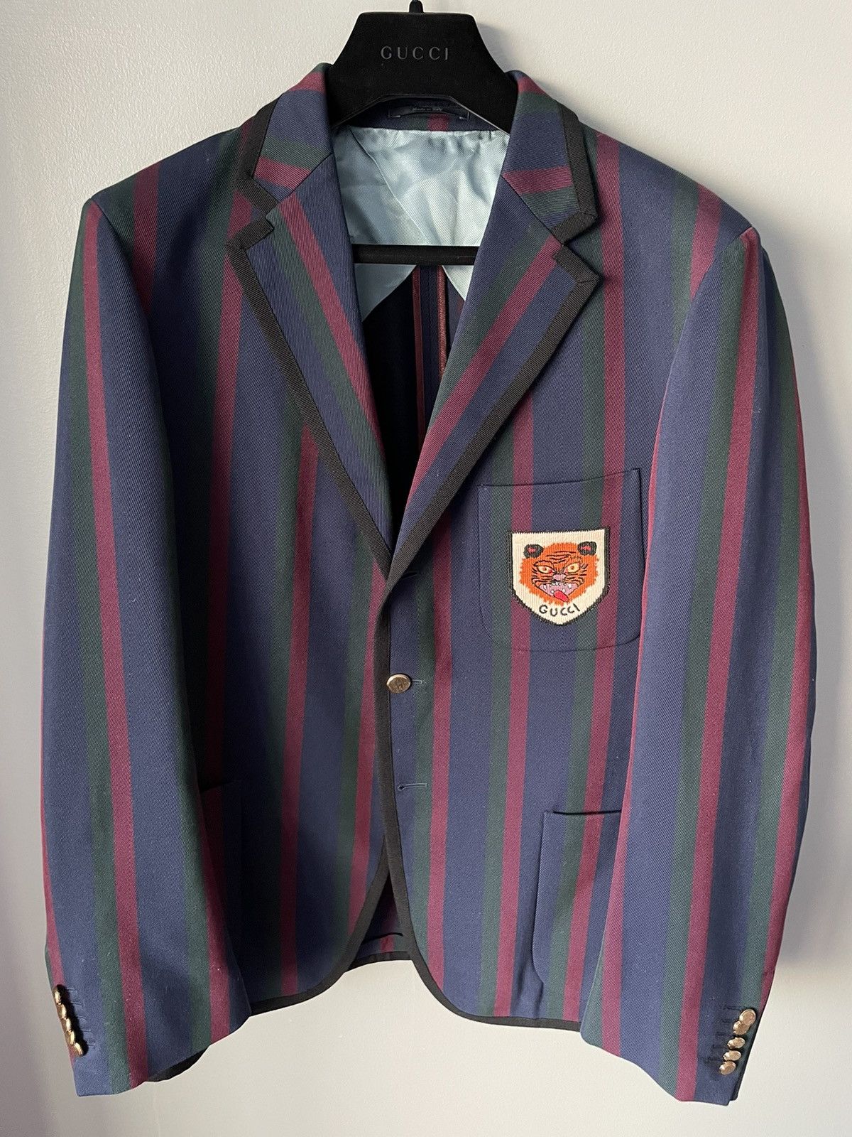 Gucci $3,300 Value Super Runway Limited Edition Tiger Logo Blazer Size 50R - 13 Thumbnail