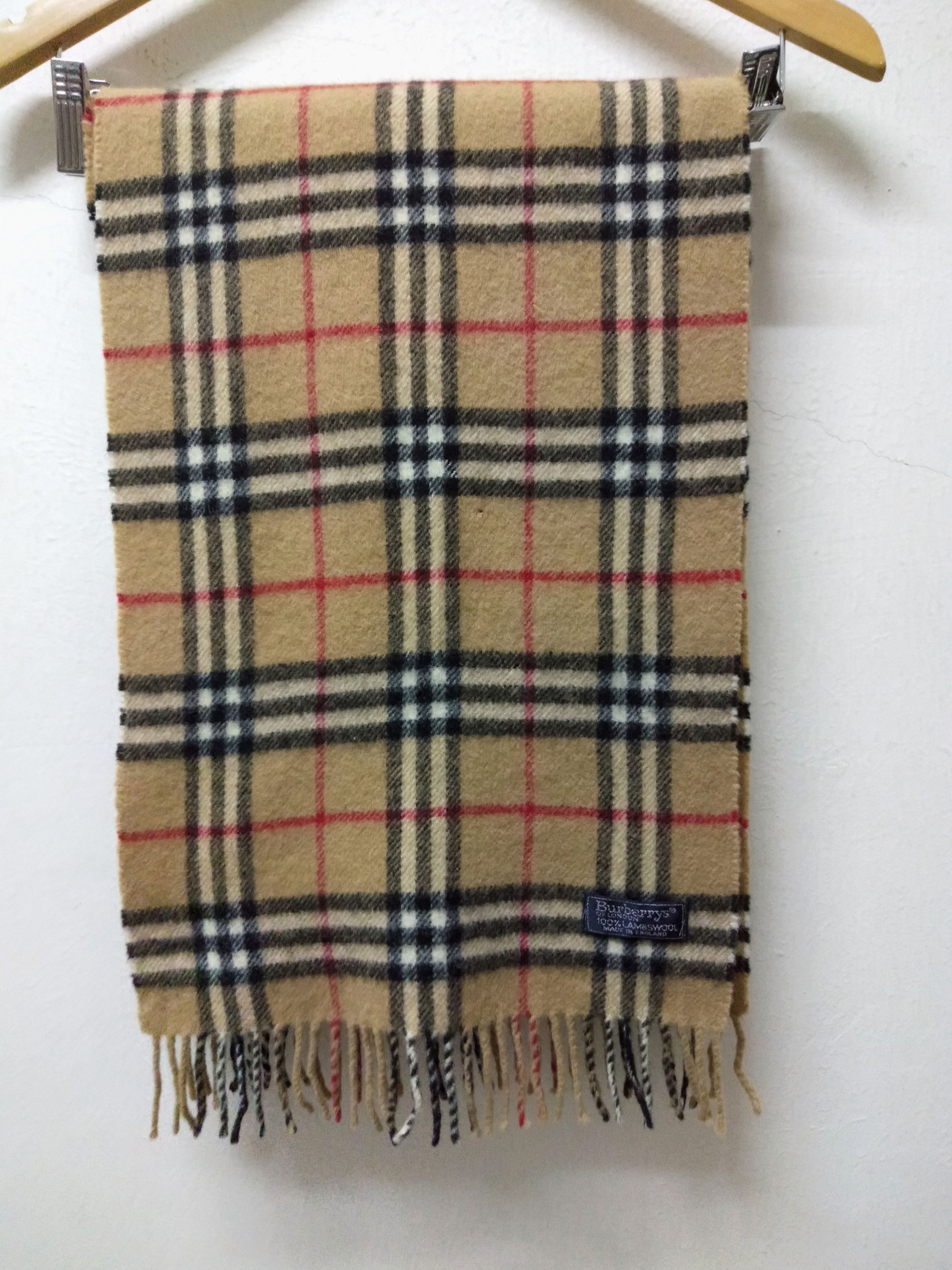 Lambswool burberrys made in England