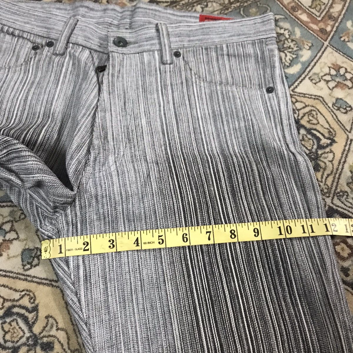 semanticdesign Japanese Brand Semantic Design Sensation Denim Jeans Stripe Size US 32 / EU 48 - 17 Thumbnail