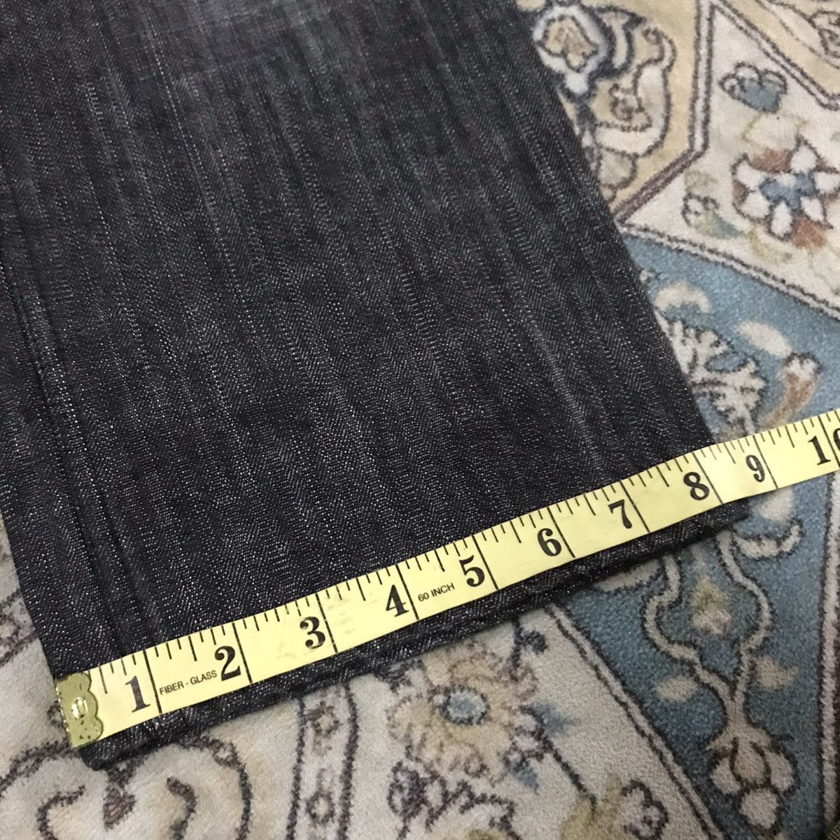 semanticdesign Semantic Design Black Denim Pinstriped Jeans Size US 31 - 22 Thumbnail