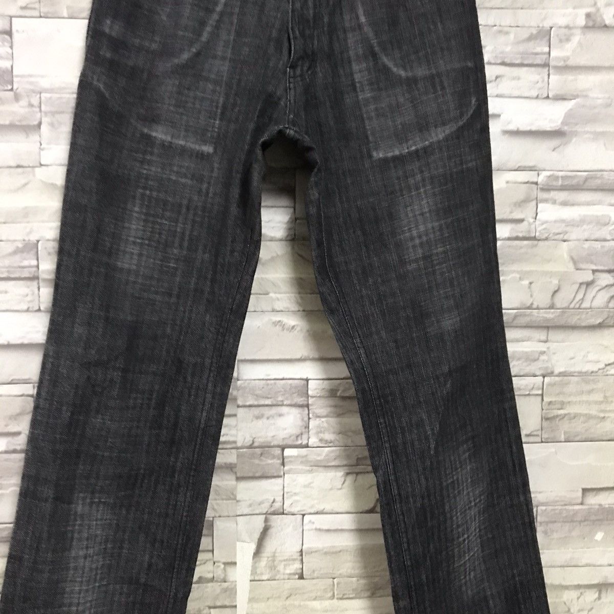 semanticdesign Semantic Design Black Denim Pinstriped Jeans Size US 31 - 6 Thumbnail