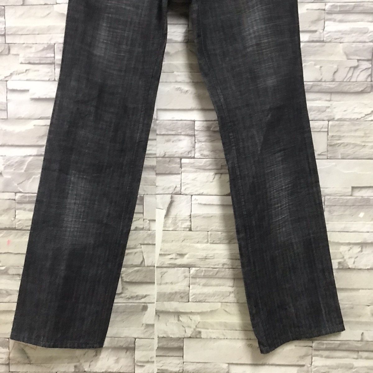 semanticdesign Semantic Design Black Denim Pinstriped Jeans Size US 31 - 7 Thumbnail