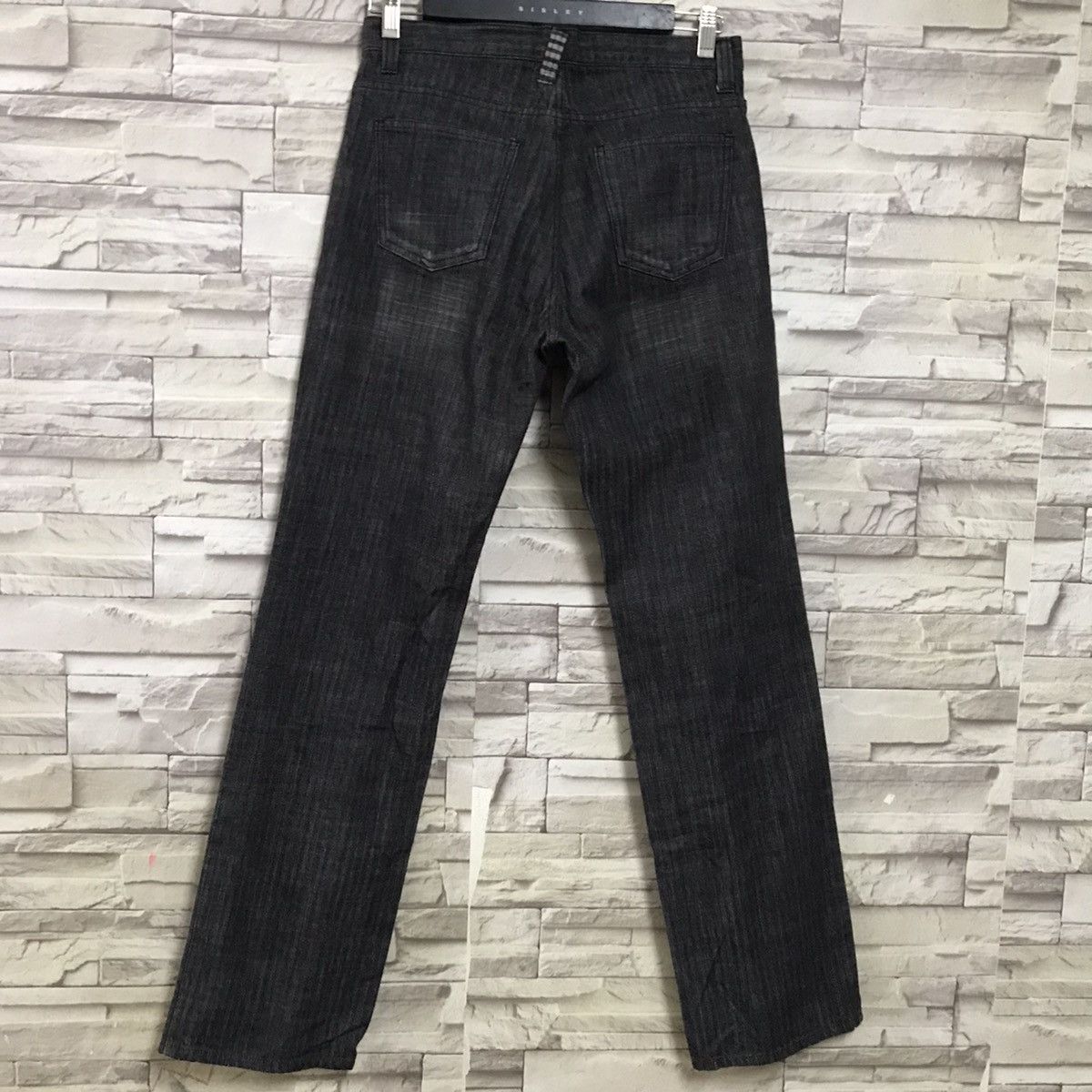 semanticdesign Semantic Design Black Denim Pinstriped Jeans Size US 31 - 8 Thumbnail