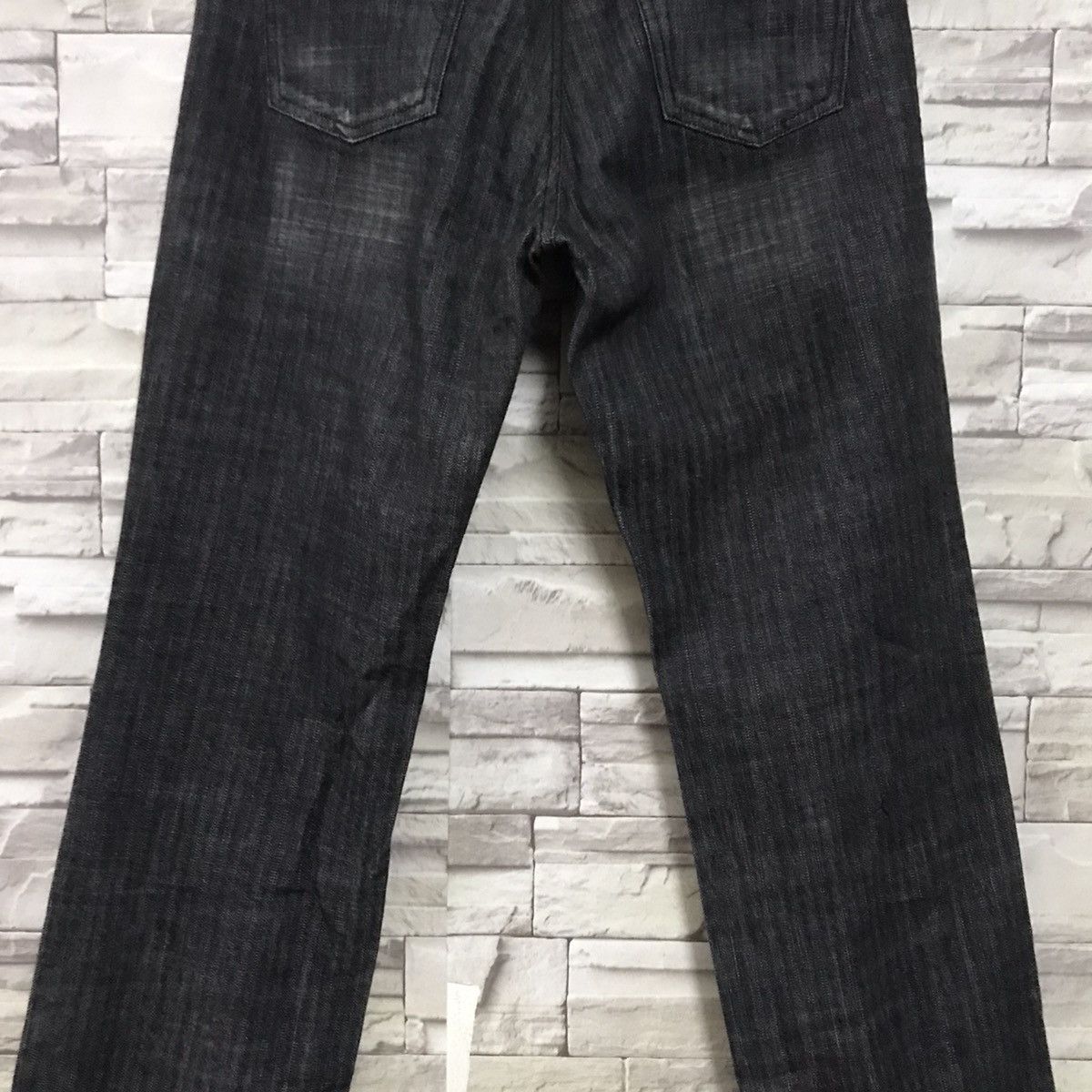 semanticdesign Semantic Design Black Denim Pinstriped Jeans Size US 31 - 10 Thumbnail