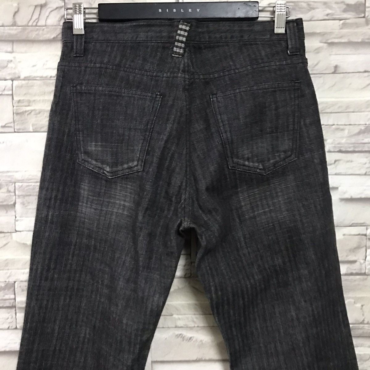 semanticdesign Semantic Design Black Denim Pinstriped Jeans Size US 31 - 9 Thumbnail
