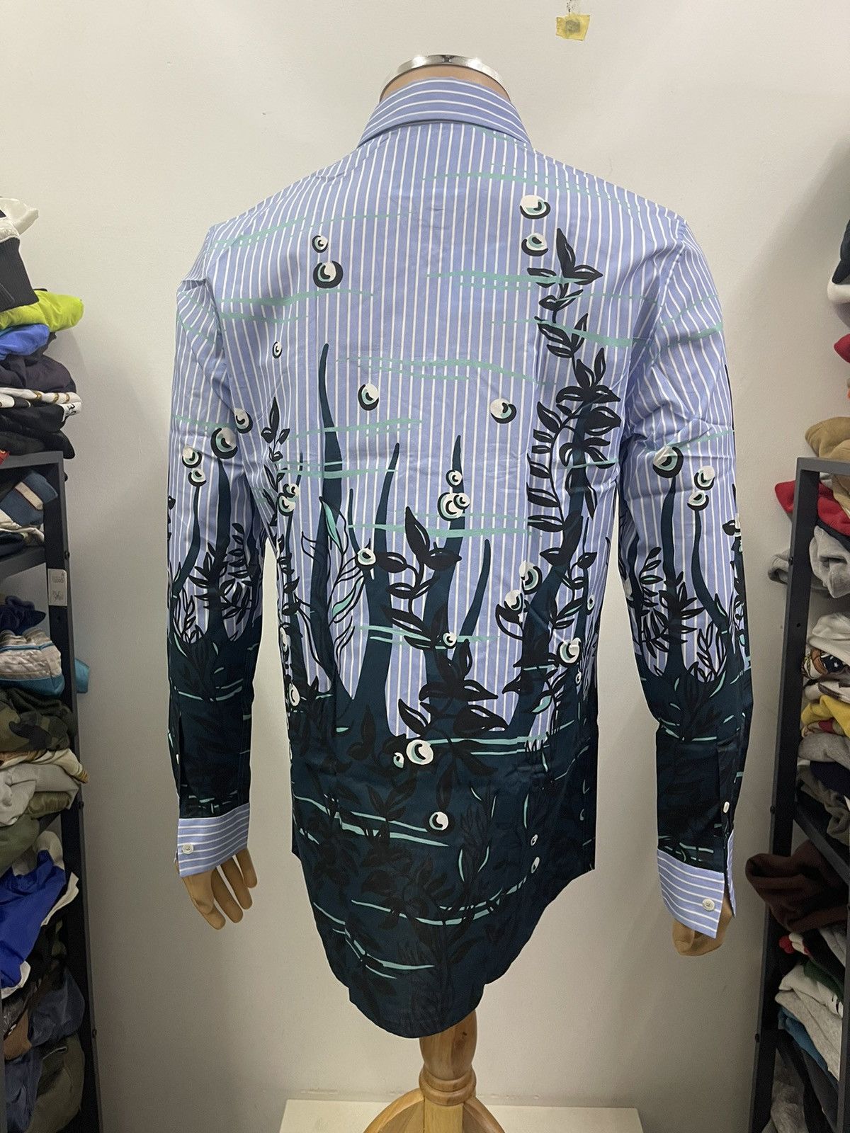 Moschino × Universal Studios AUTHENTIC 🔥 NWT Moschino Monster Black Lagoon Shirt Size US L / EU 52-54 / 3 - 10 Thumbnail