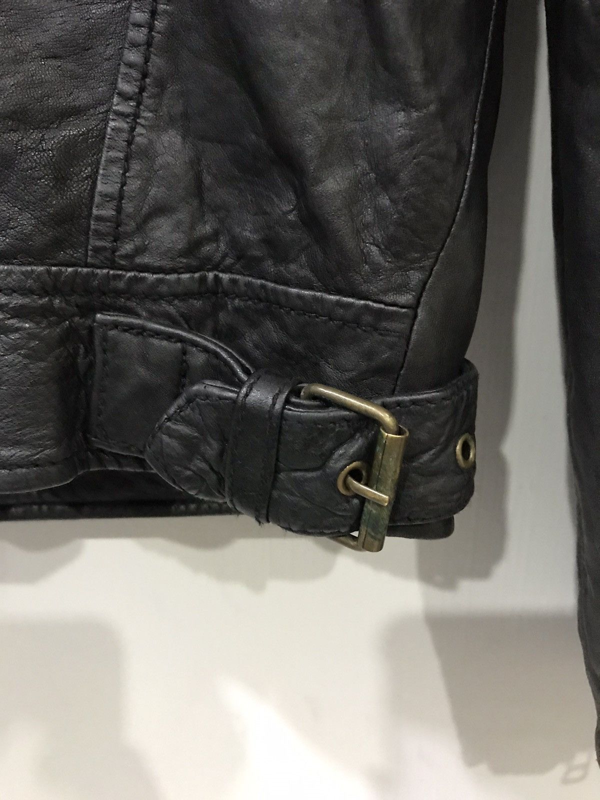 Genuine Leather Johnbull Japan Cafe Racer Chopper Biker Leather Jacket Size US L / EU 52-54 / 3 - 15 Thumbnail