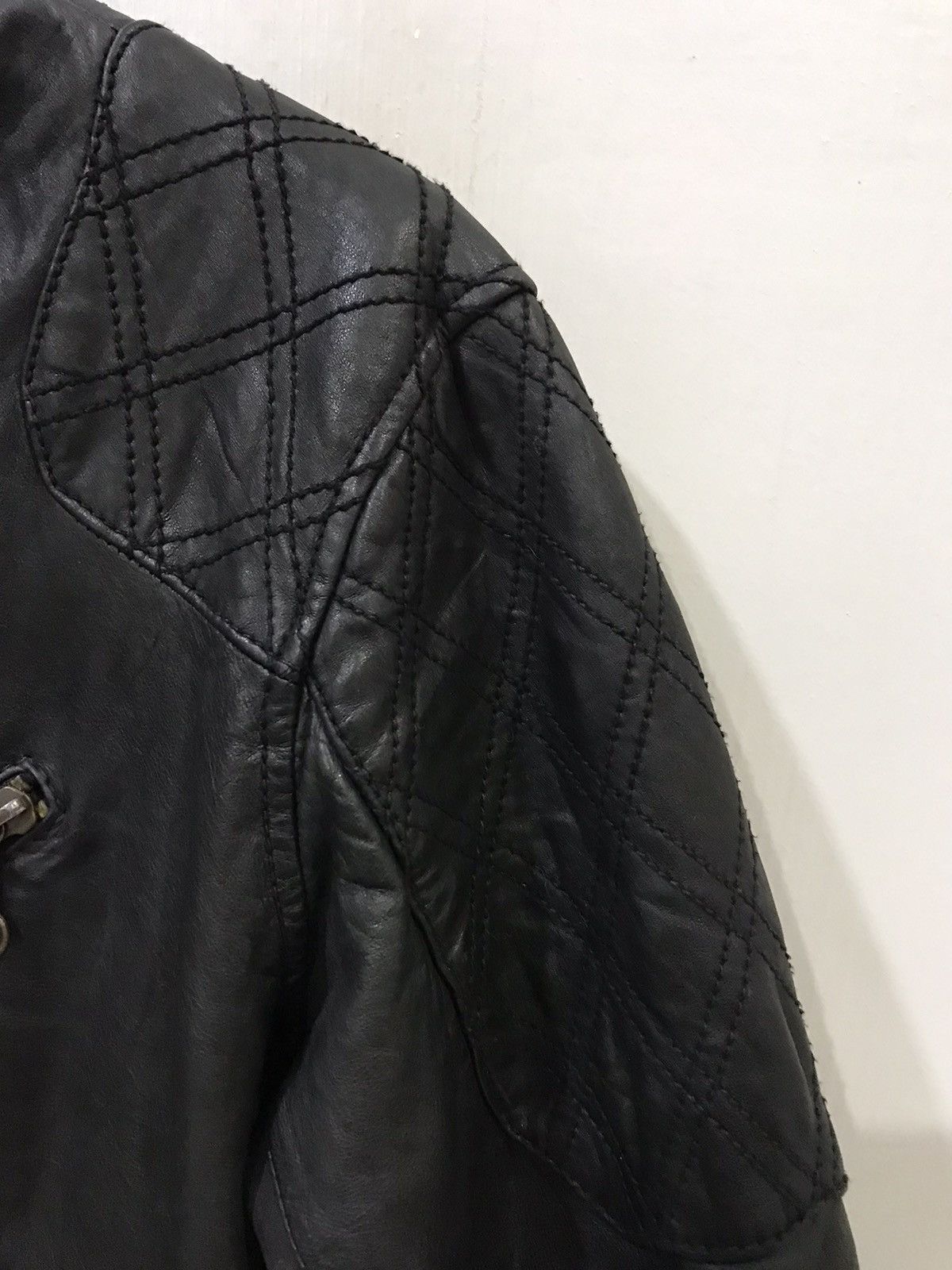 Genuine Leather Johnbull Japan Cafe Racer Chopper Biker Leather Jacket Size US L / EU 52-54 / 3 - 11 Thumbnail