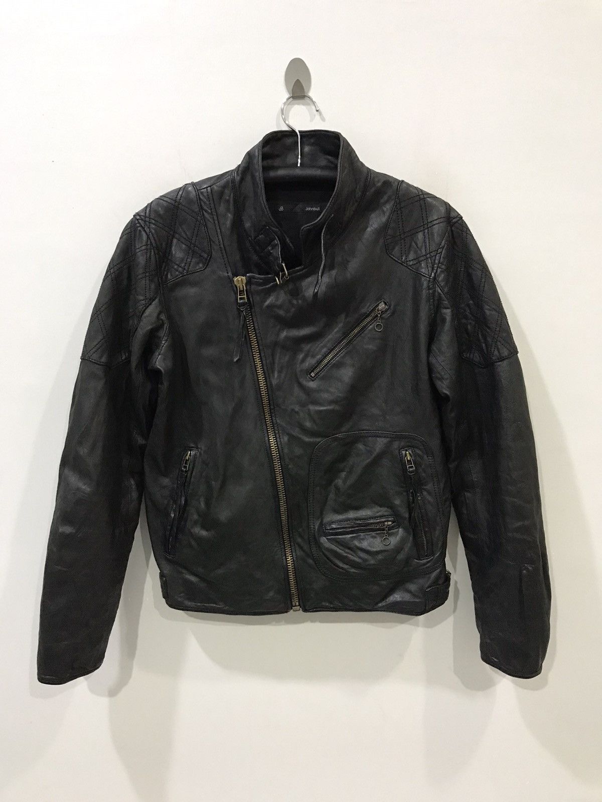 Genuine Leather Johnbull Japan Cafe Racer Chopper Biker Leather Jacket Size US L / EU 52-54 / 3 - 1 Thumbnail
