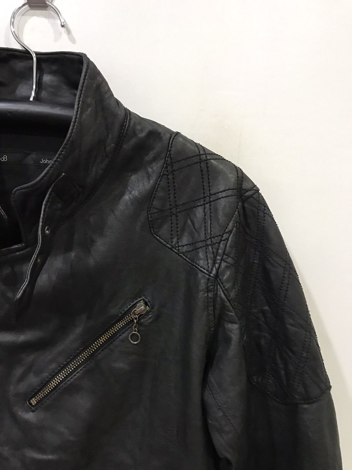 Genuine Leather Johnbull Japan Cafe Racer Chopper Biker Leather Jacket Size US L / EU 52-54 / 3 - 3 Thumbnail