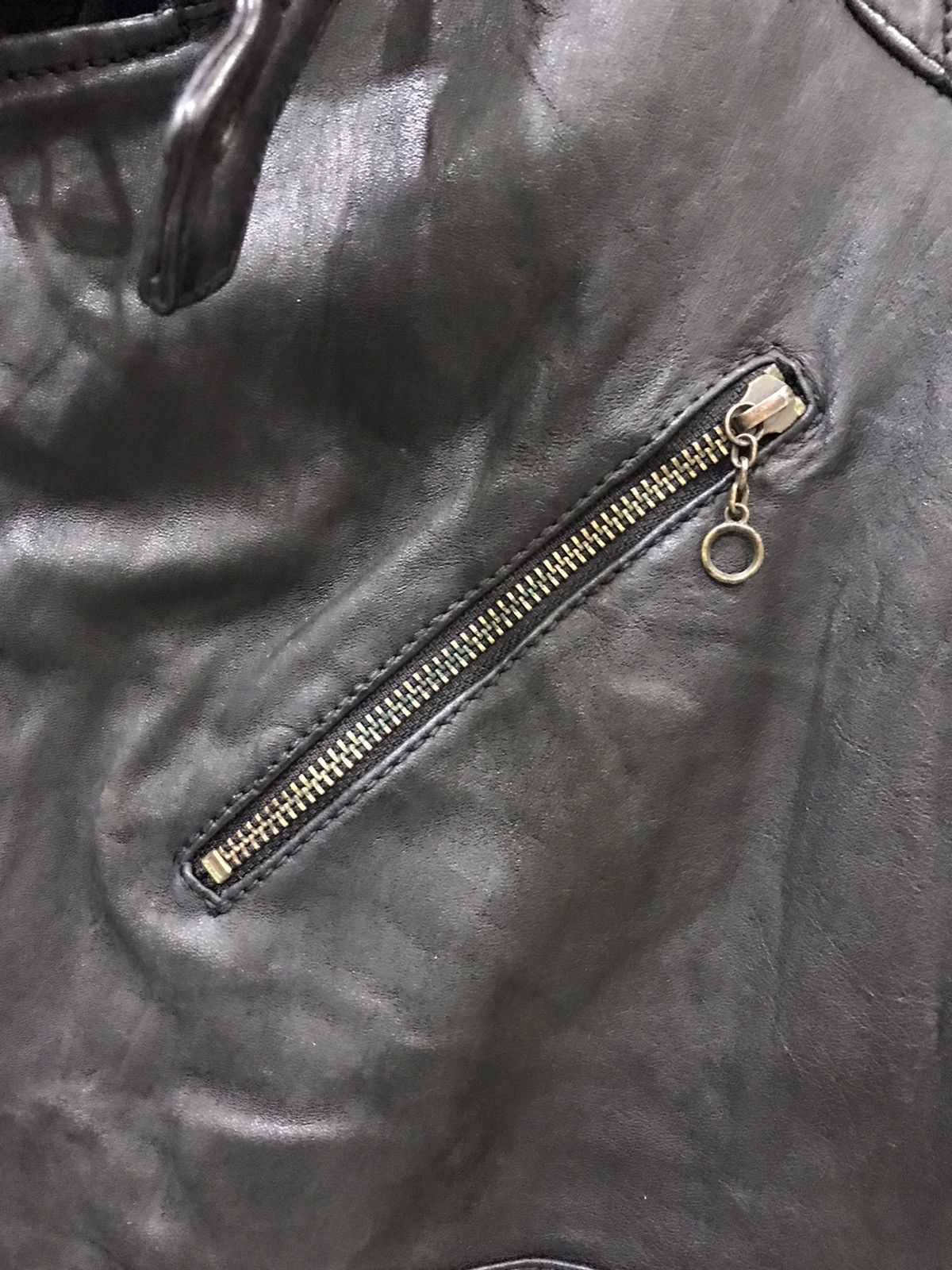 Genuine Leather Johnbull Japan Cafe Racer Chopper Biker Leather Jacket Size US L / EU 52-54 / 3 - 10 Thumbnail